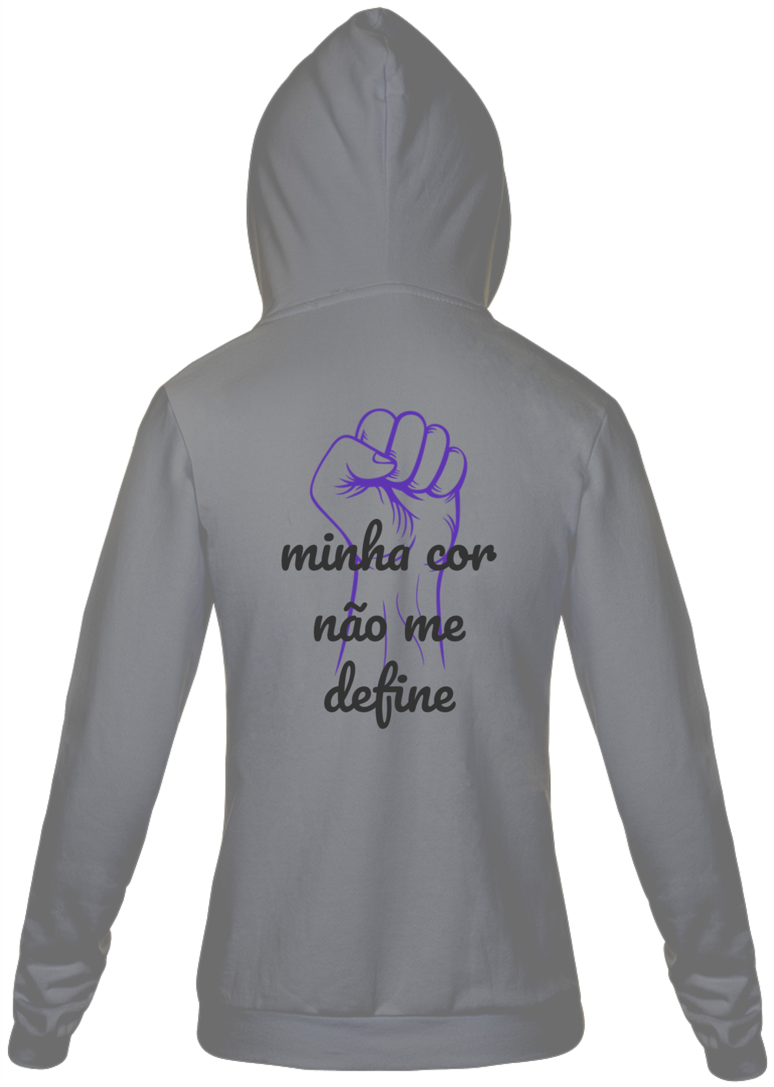 moletom com zíper raça negra