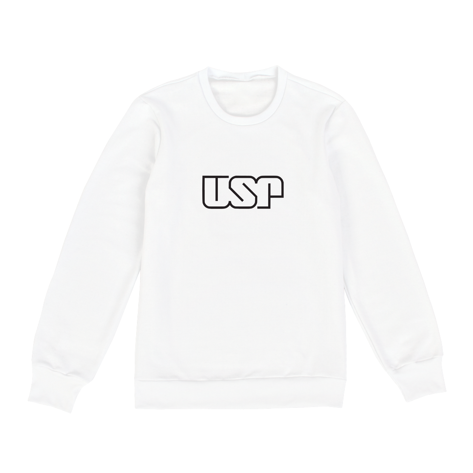 Nome do produto  Blusa Boletom Fechado (Branco) · Logo USP - Universidade de São Paulo