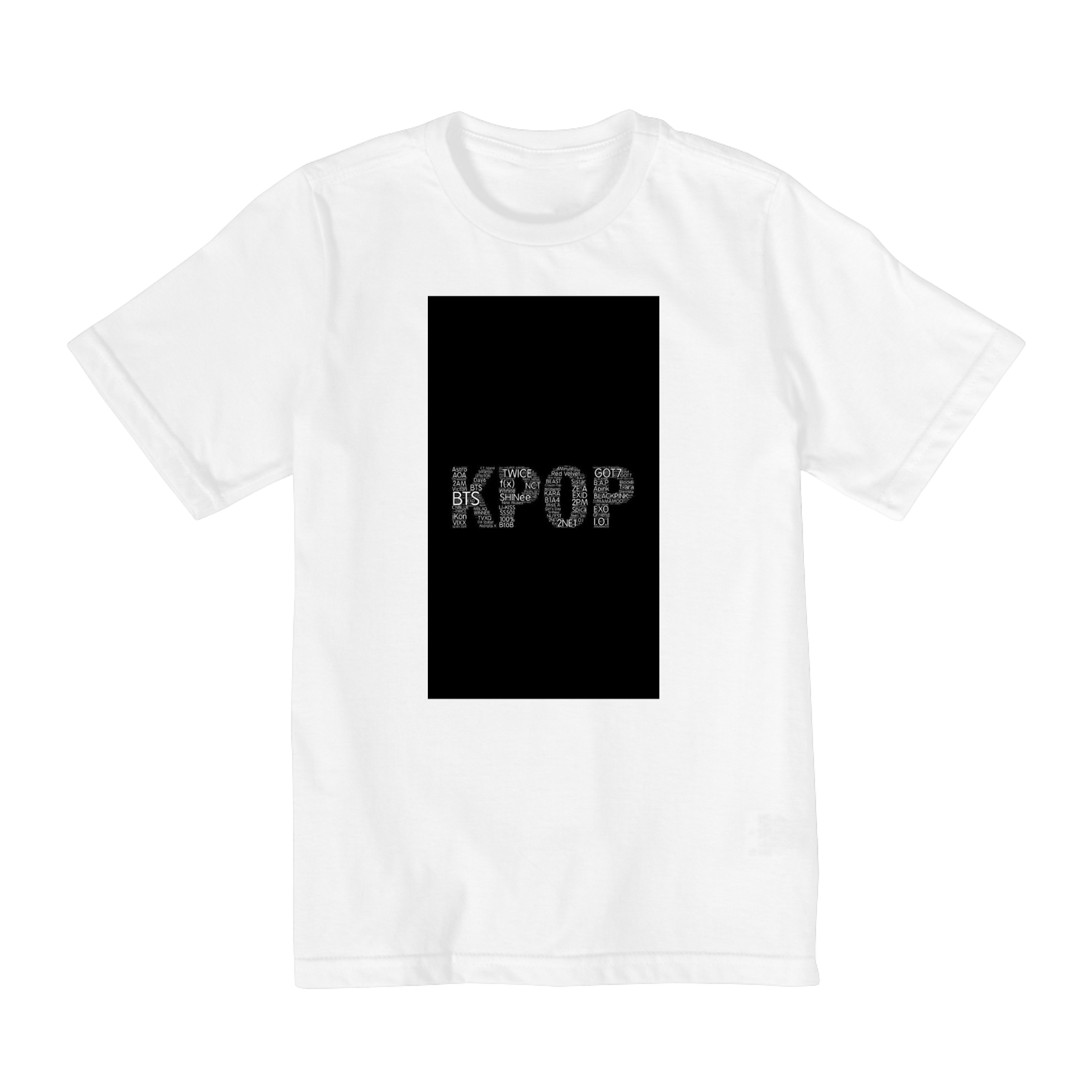 Camisa branca k-pop 