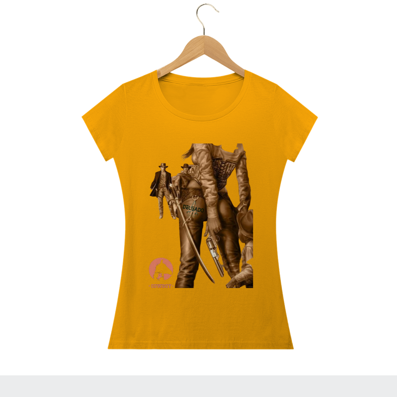 CAMISA FEMININA A PISTOLEIRA DO VELHO OEST 