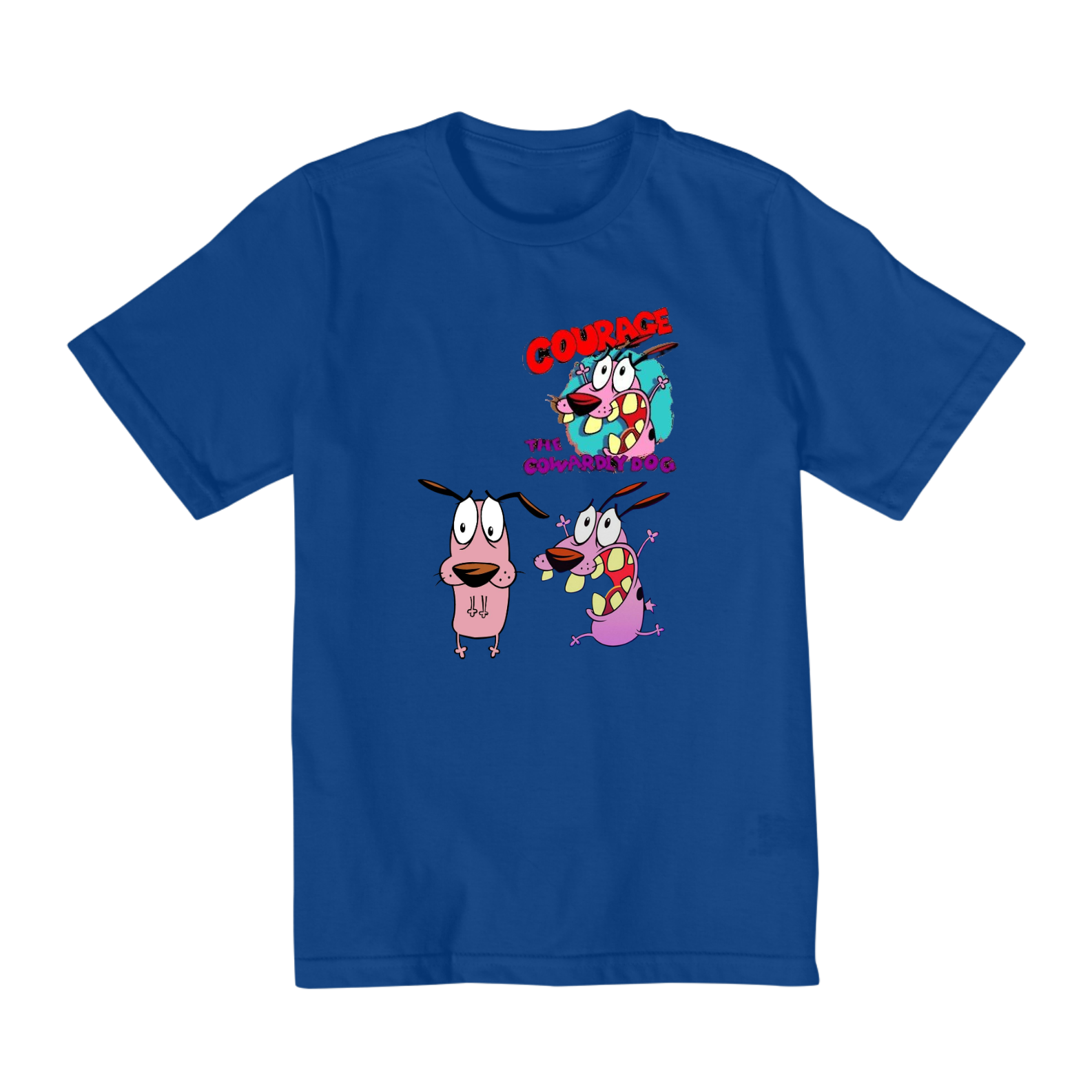 CAMISA INFANTIL CORAGEM O CÃO COVARDE (10 A 14)