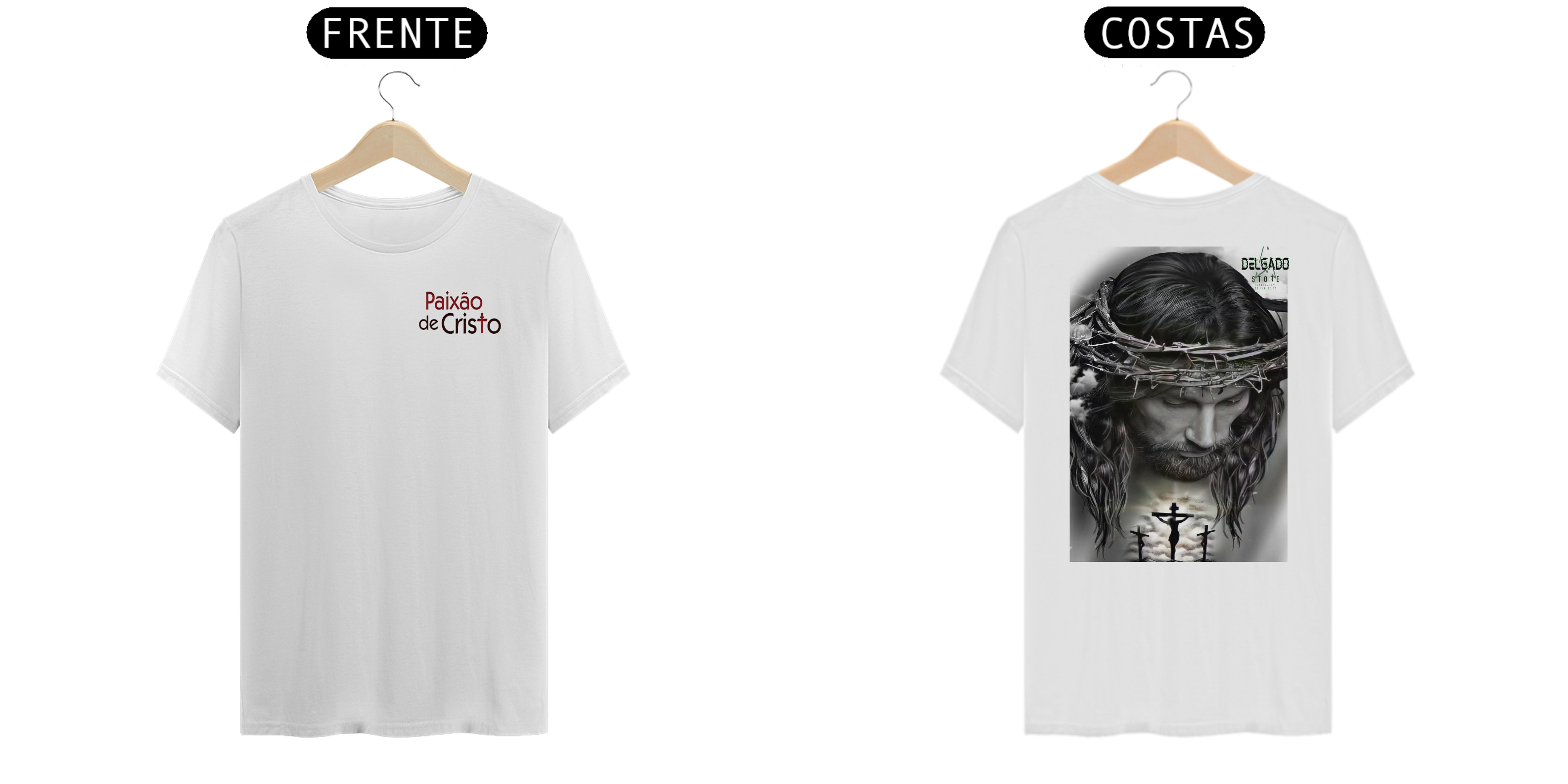 CAMISA MASCULINA A PAIXÃO DE CRISTO