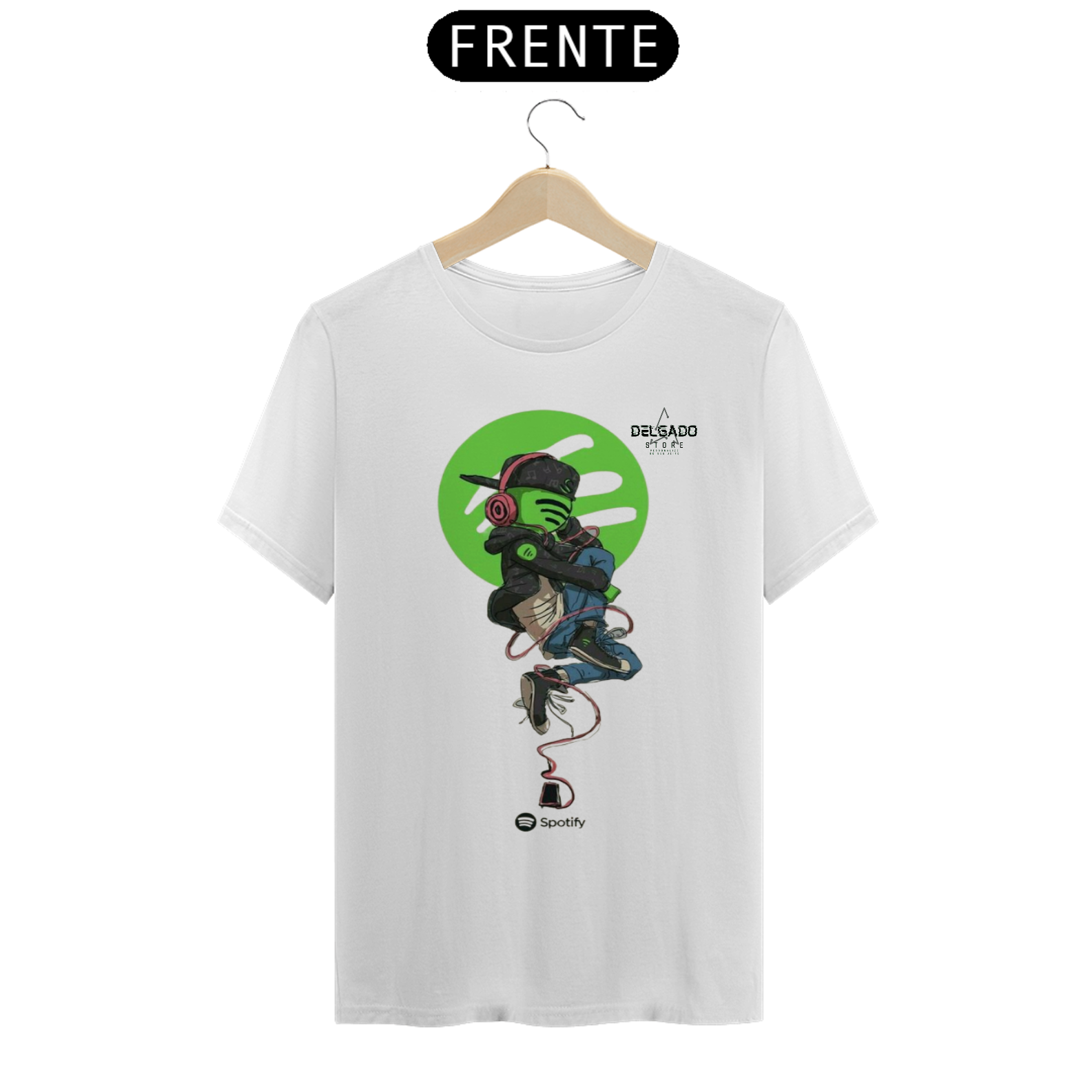 CAMISA PERSONALIZADA SPOTIFY E DELGADO STORE 
