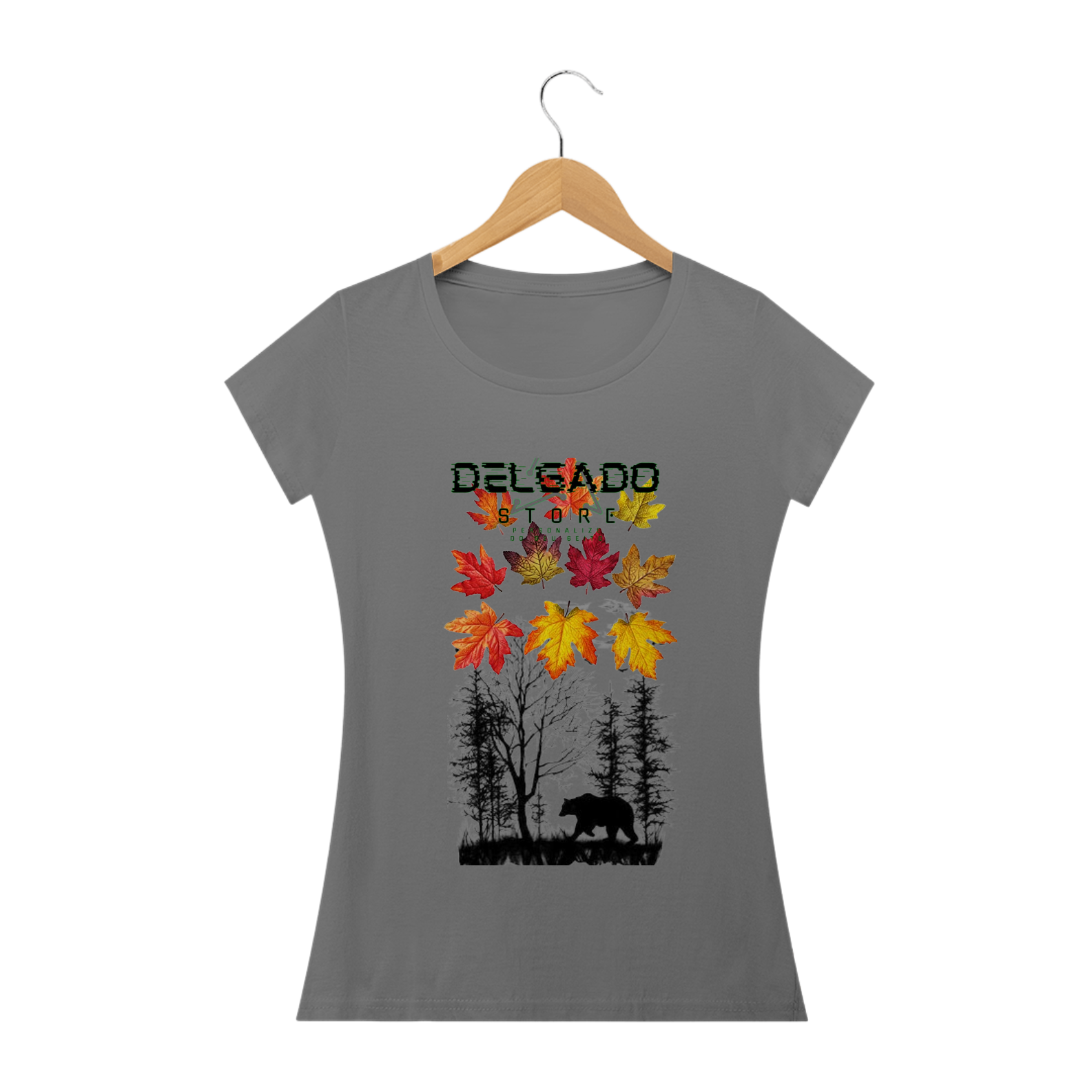 CAMISA FEMININA FLORESTA NEGRA NA PRIMAVERA