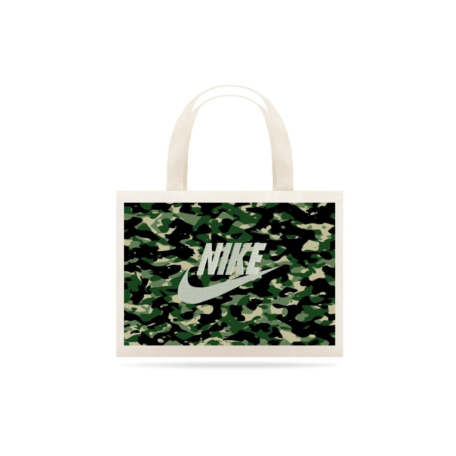 SACOLA GRANDE TECIDO CAMUFLADO NIKE