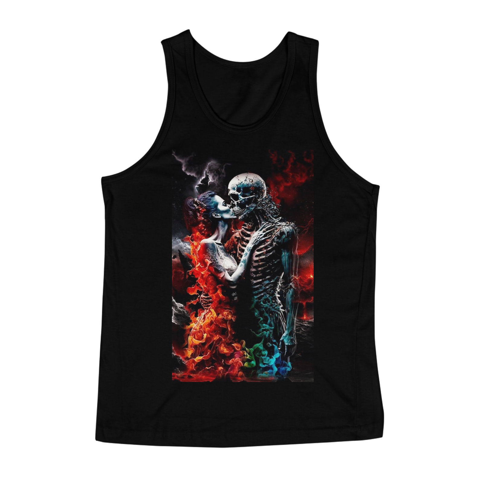 REGATA MASCULINA CAVEIRA E A MORTE