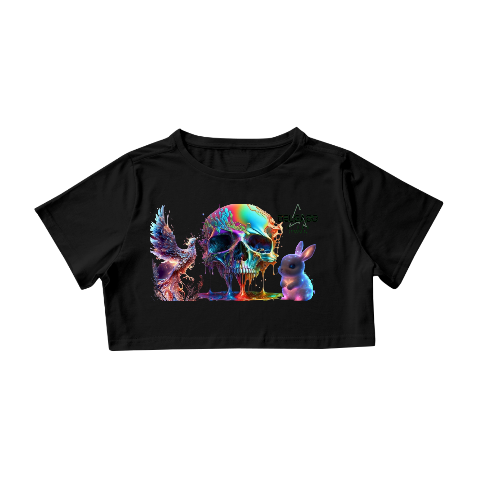 Camisa Feminina da Caveira Sinistra