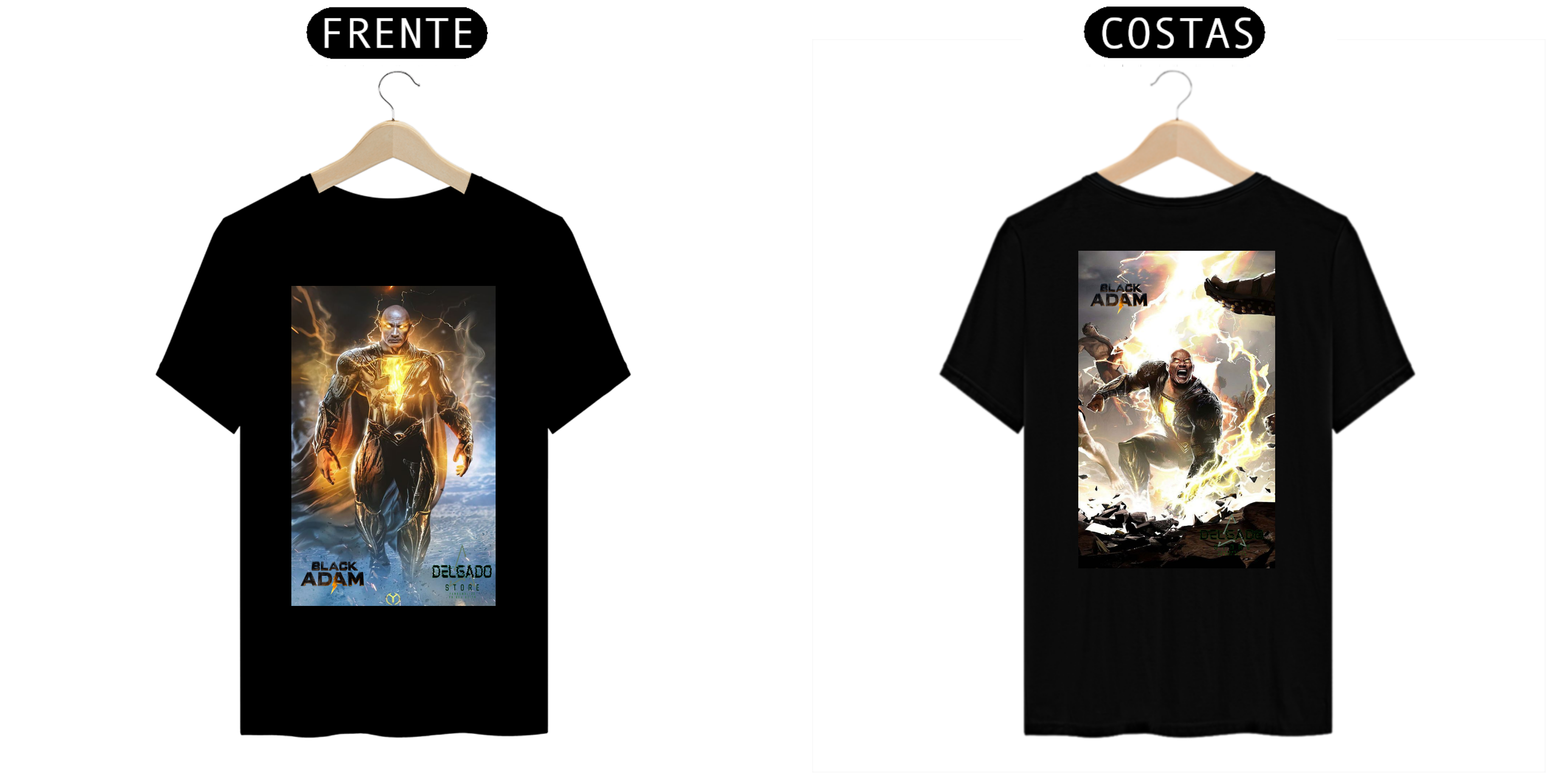 CAMISA MASCULINA ADÃO NEGRO