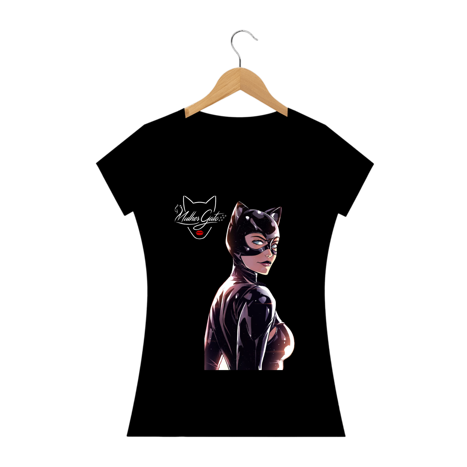 CAMISA FEMININA MULHER GATO