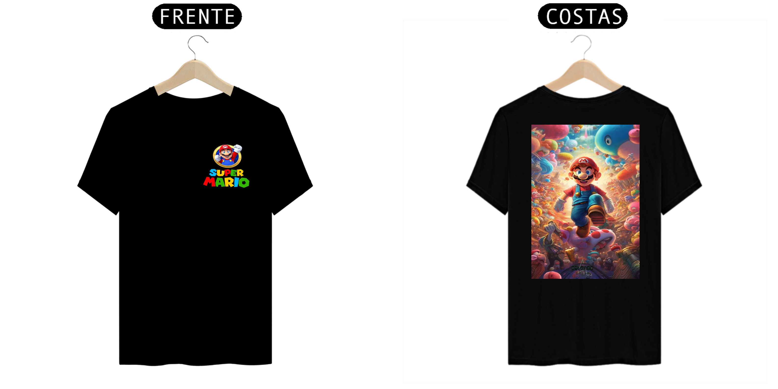 CAMISA MASCULINA SUPER MARIO BROS