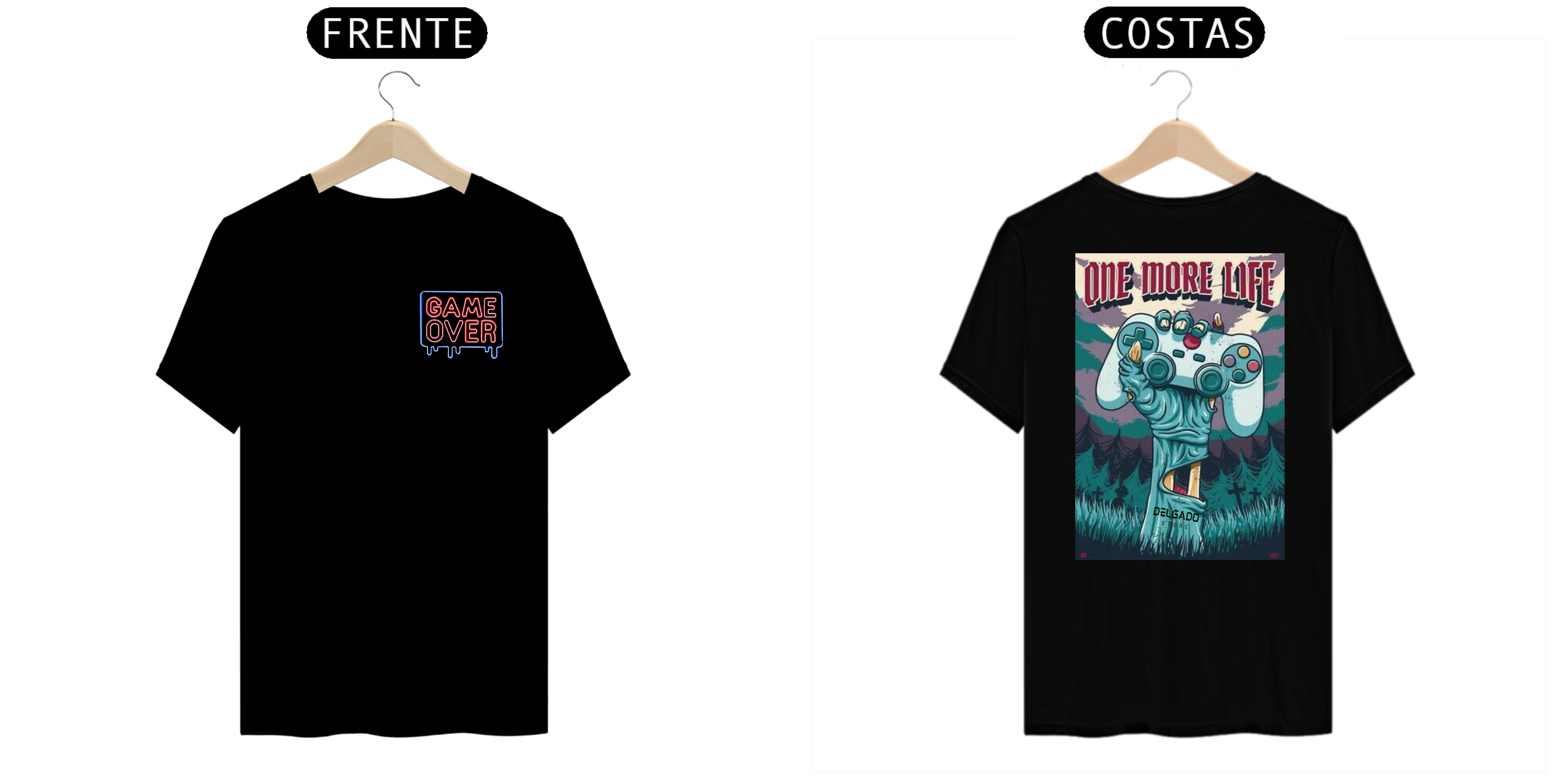 CAMISA PERSONALIZADA GAME OVER 