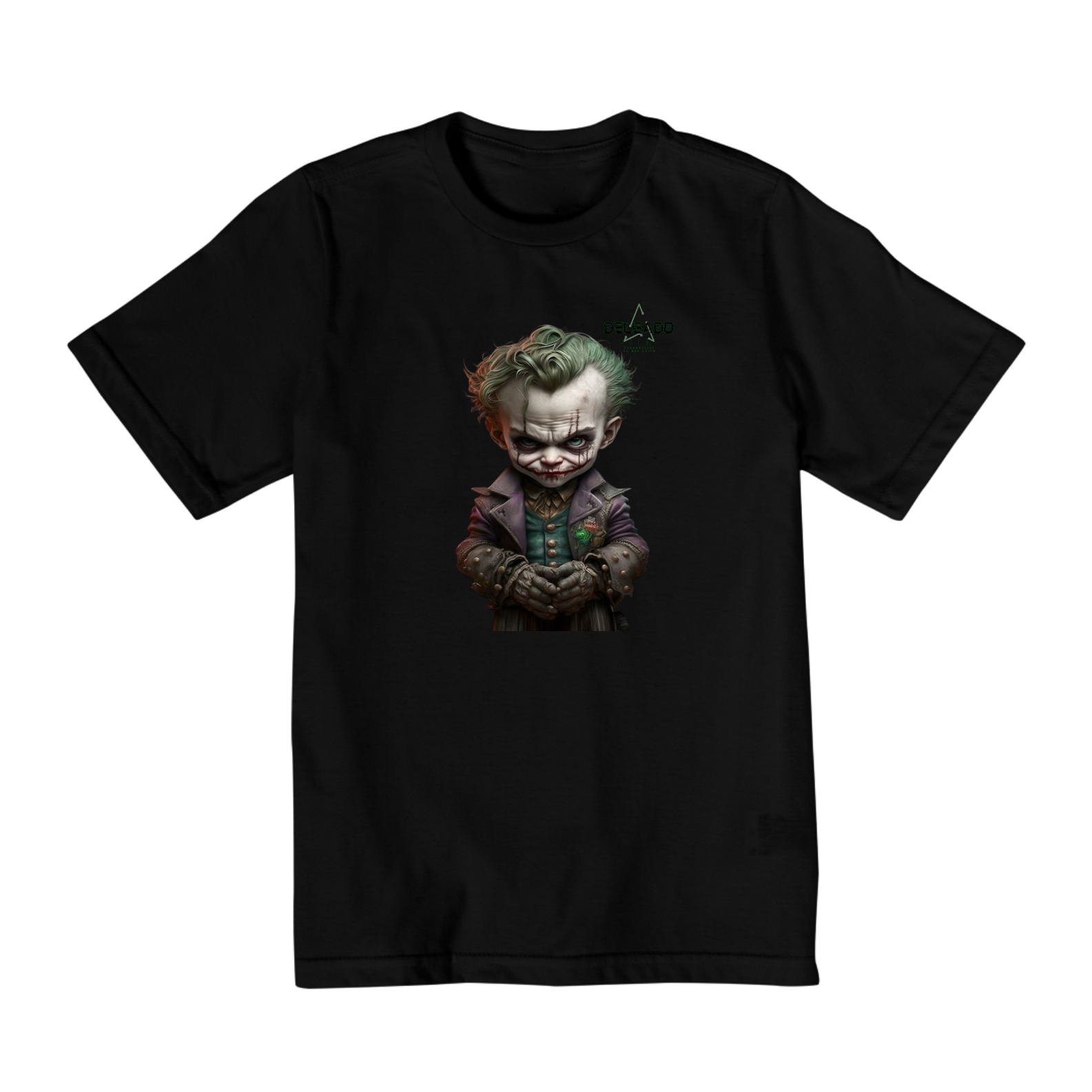 CAMISA INFANTIL CORINGA SINISTRO (2 A 8)