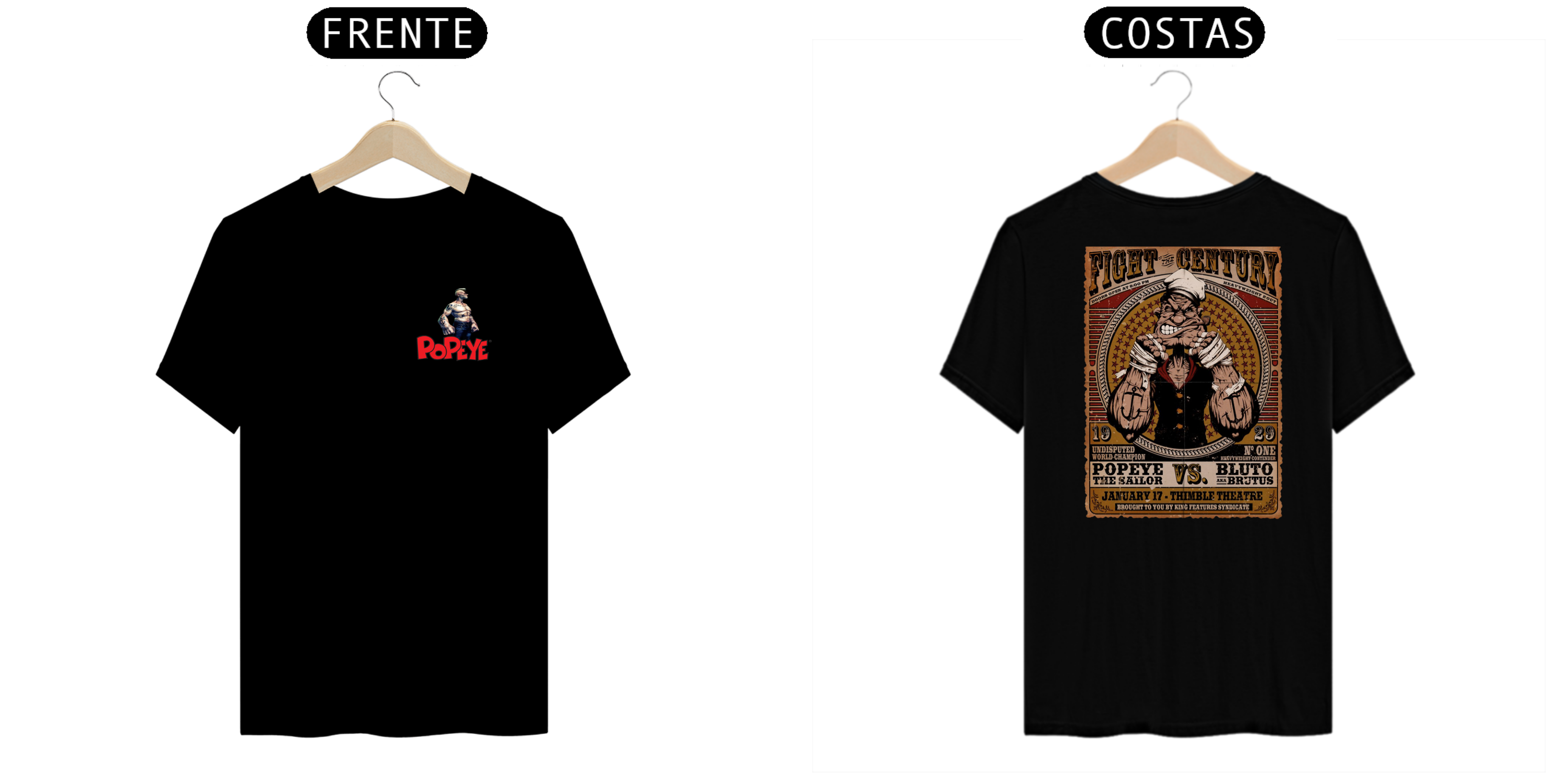 CAMISA MASCULINA POPEYE SINISTRO