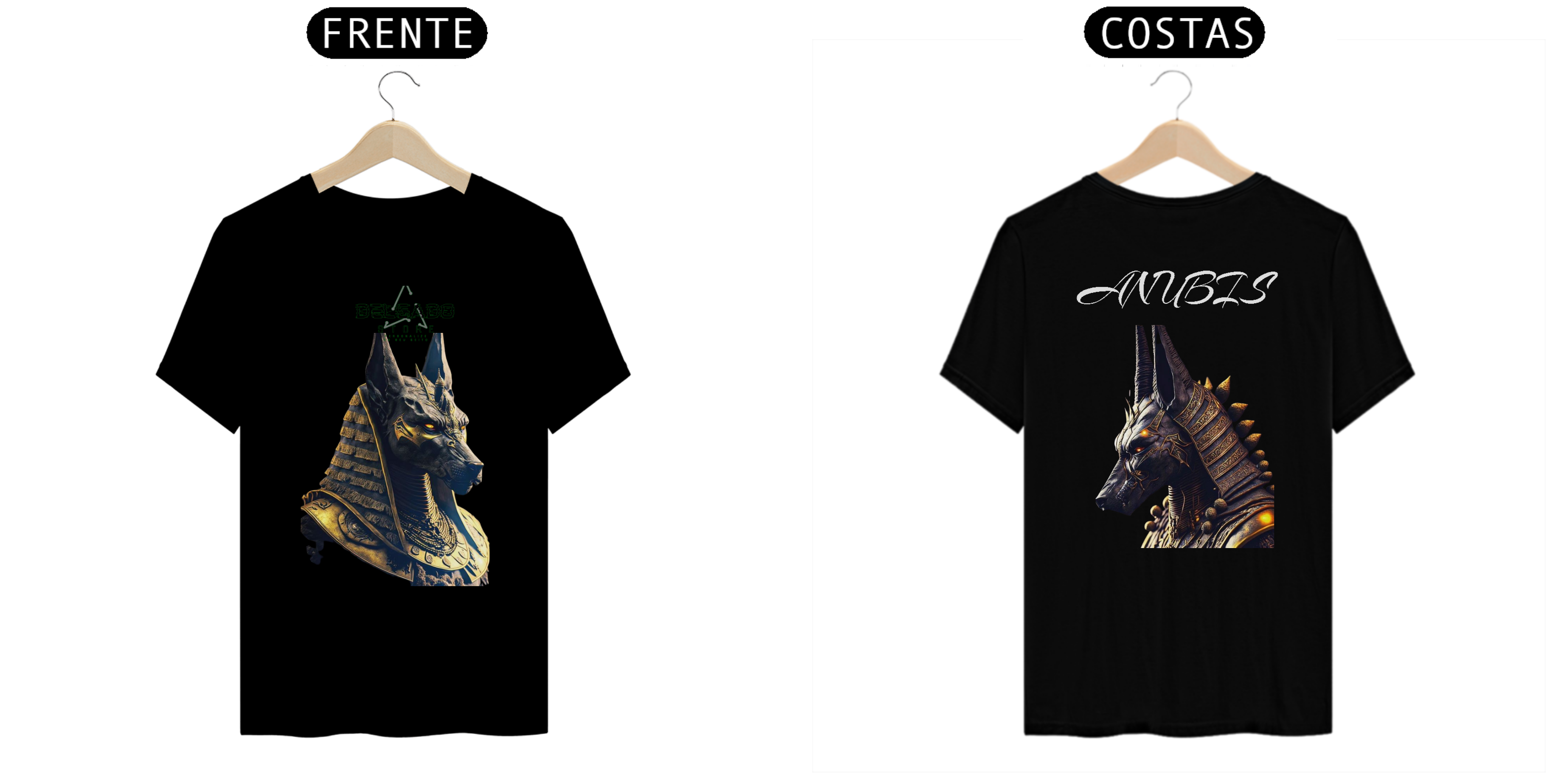 CAMISA MASCULINA DEUS DOS MORTOS ANUBIS