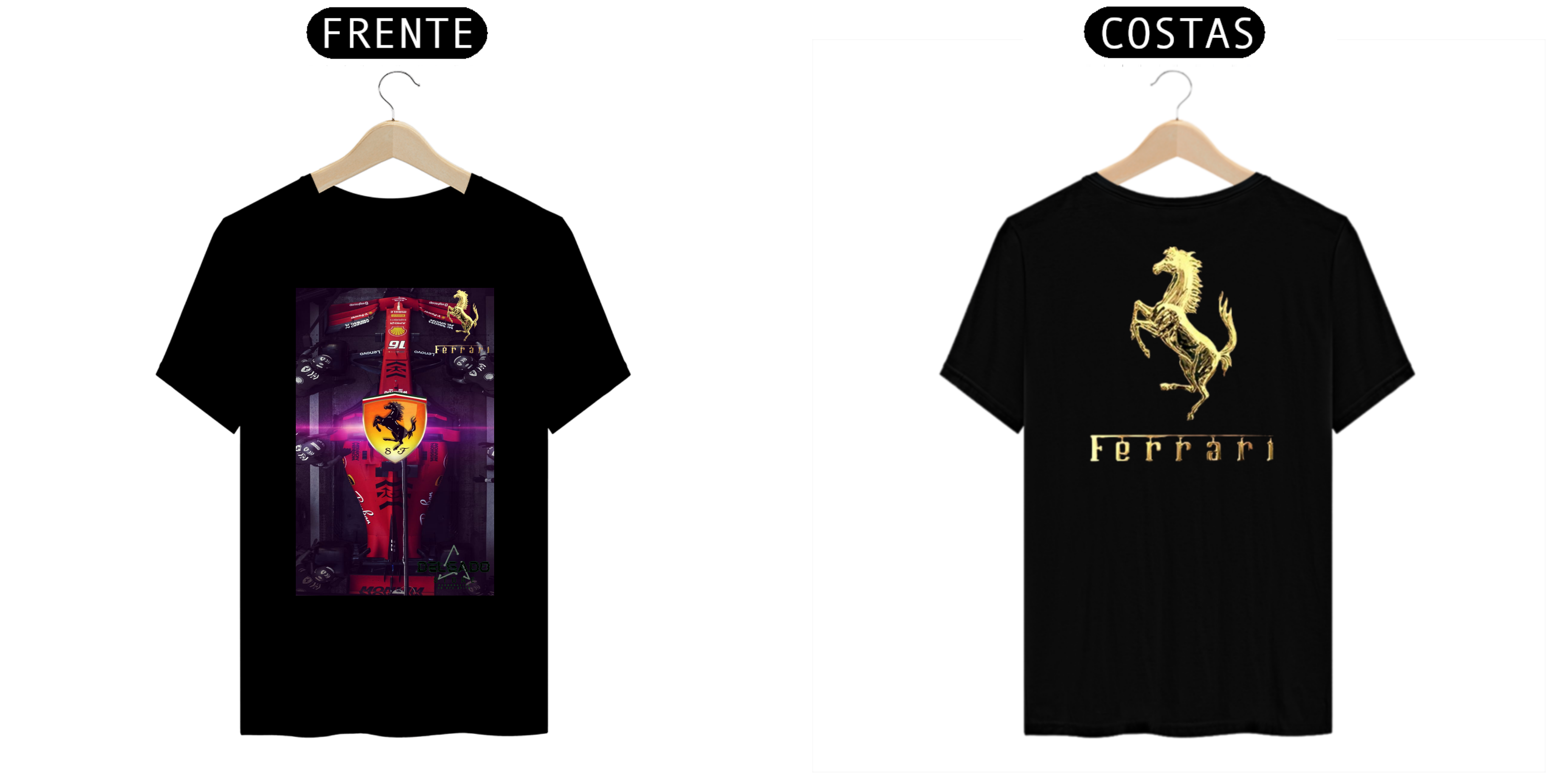 CAMISA MASCULINA FERRARI ALFA 