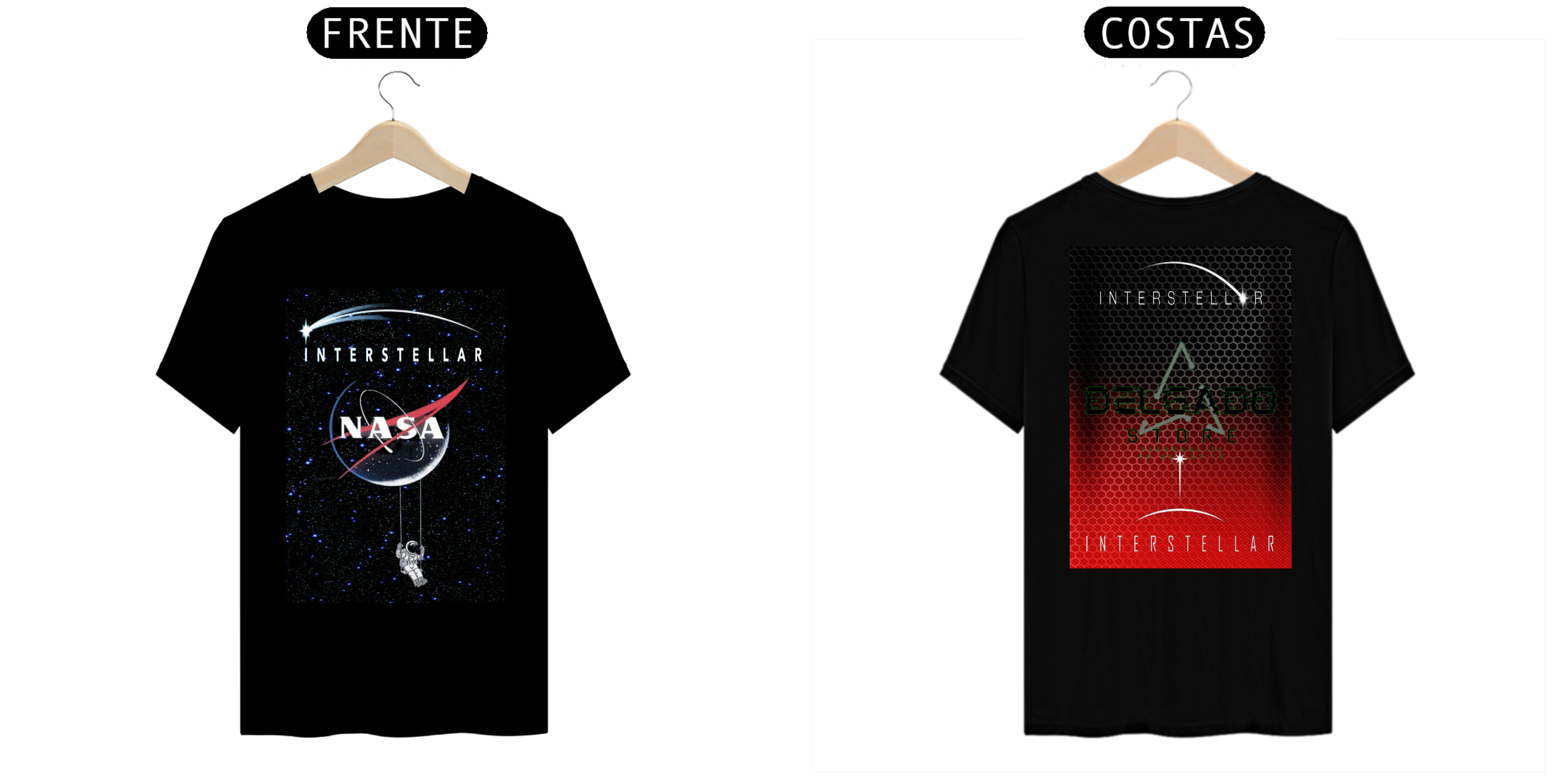 CAMISA PERSONALIZADA INTERSTELLAR NASA DELGADO STORE 