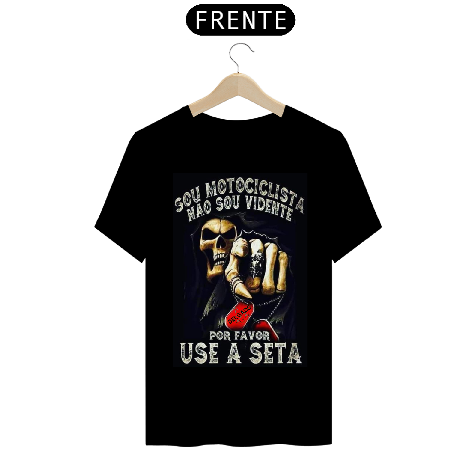 CAMISA PERSONALIZADA MOTOQUEIRO SINISTRO  