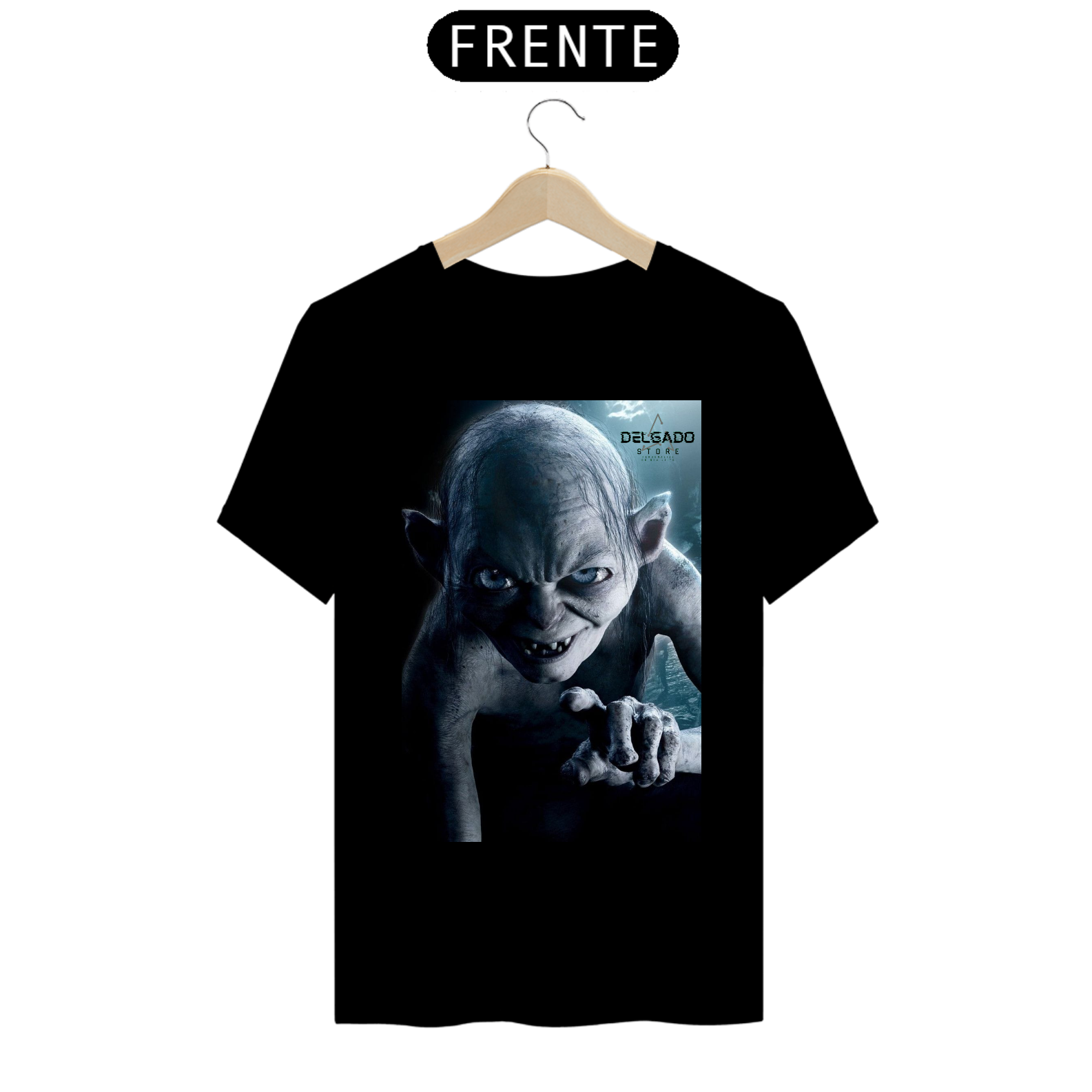 CAMISA MASCULINA CRIATURA GOLLUM SINISTRA 