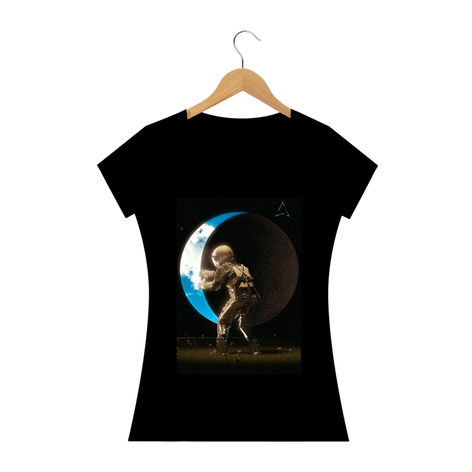 CAMISA FEMININA ASTRONAUTA E DELGADO STORE 