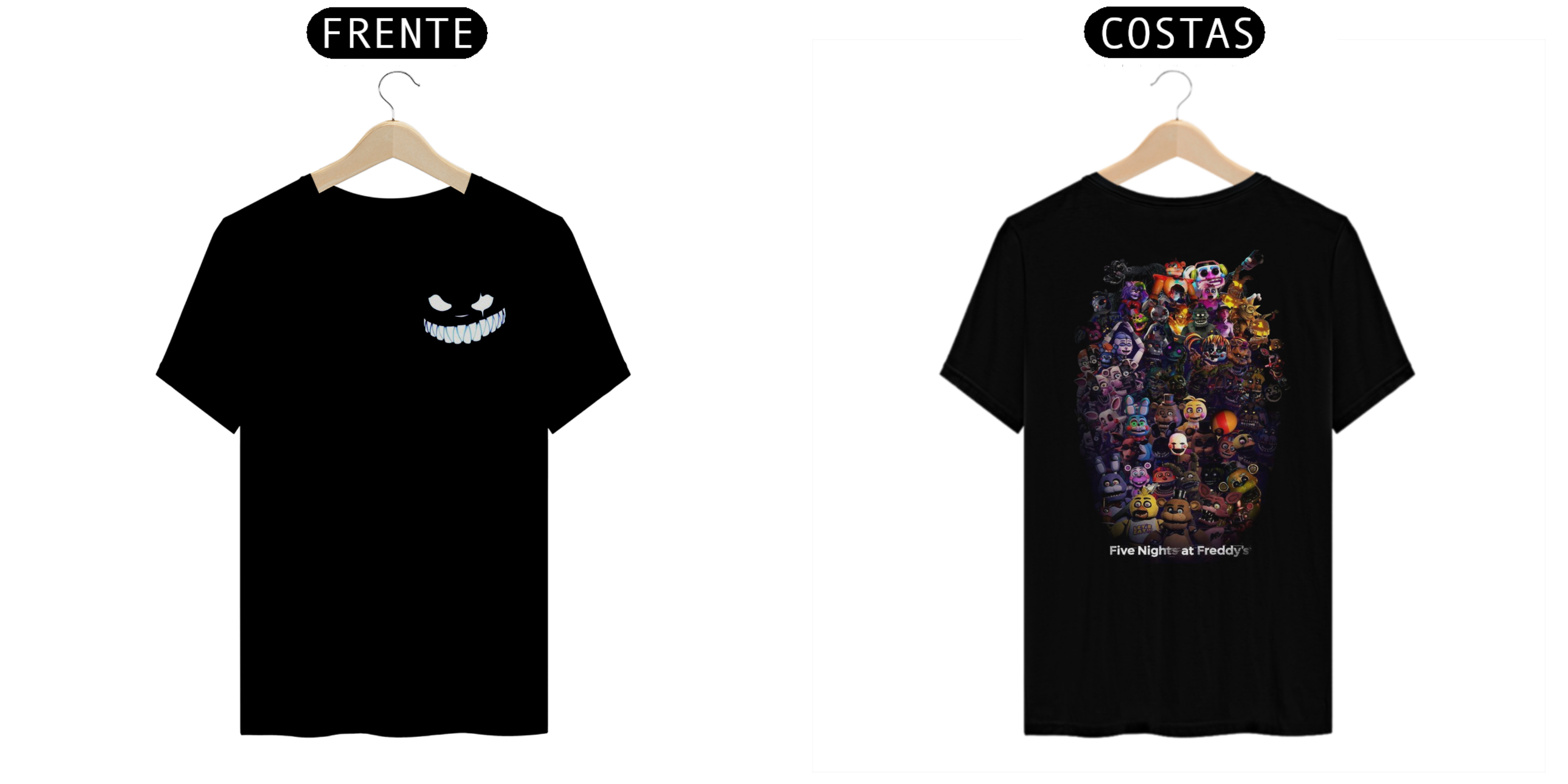 CAMISA MASCULINA FIVE NIGHTS AT FREDDY'S