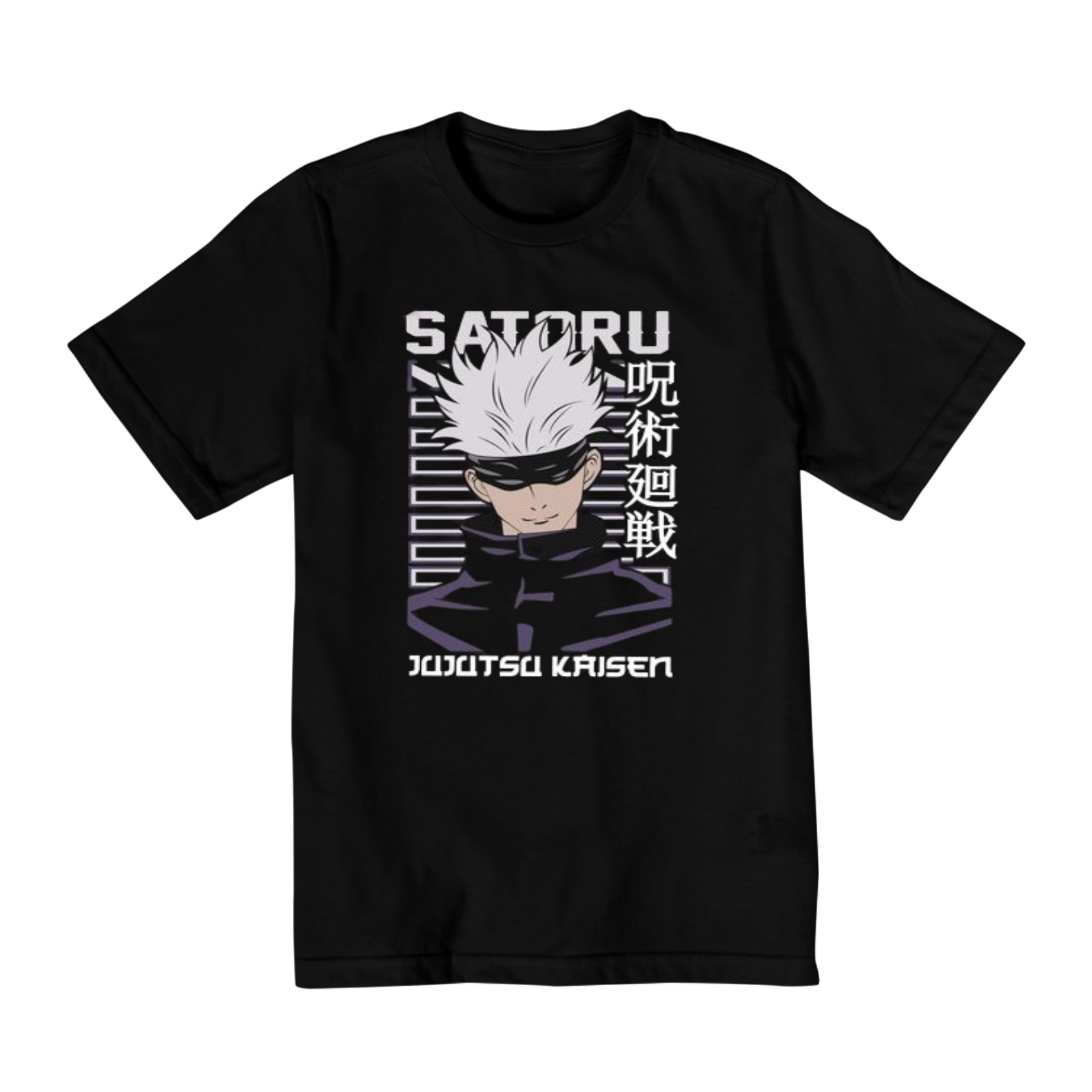 CAMISA INFANTIL SATORU GOJO DE JUJUTSU KAISEN (10 A 14)