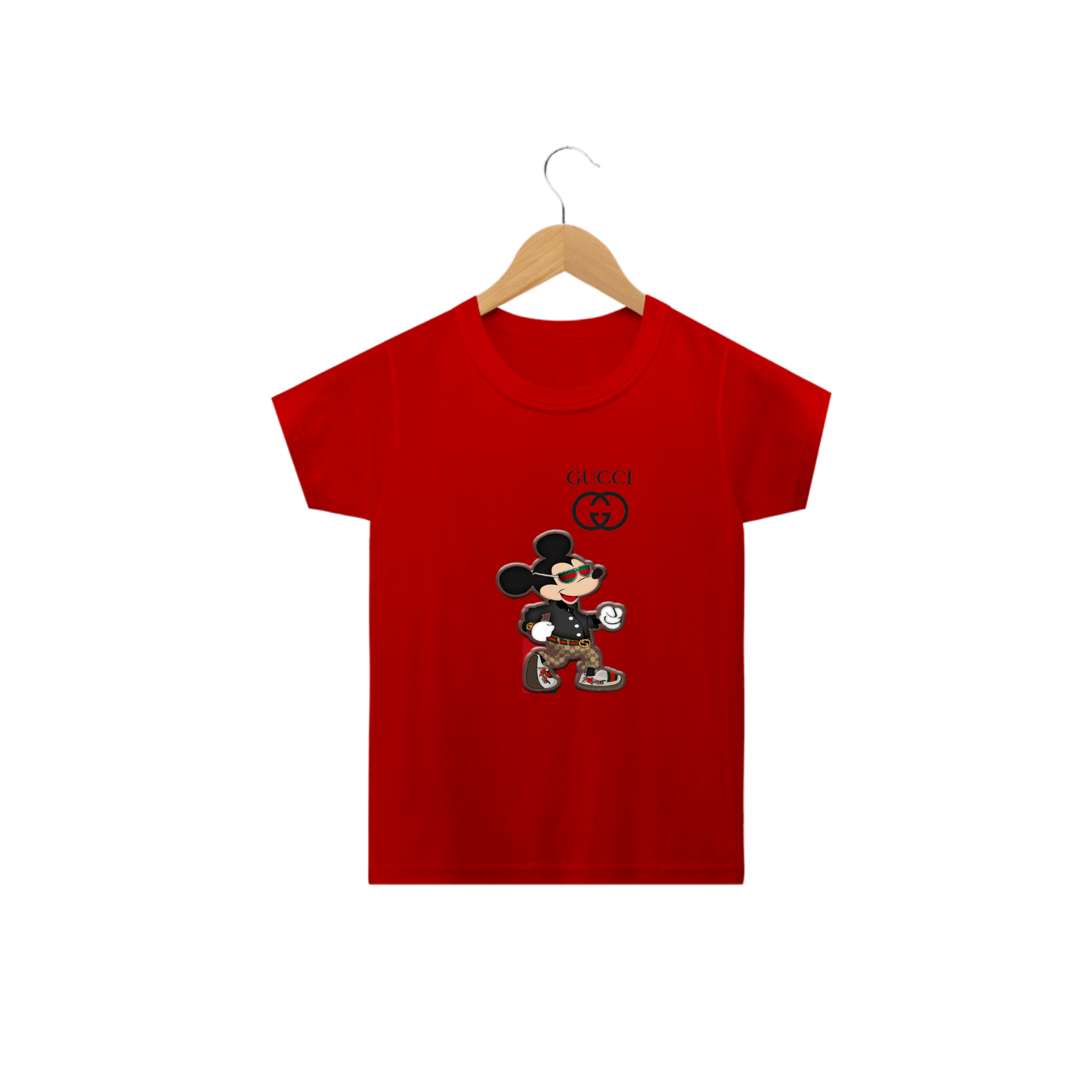 Nome do produto: CAMISA INFANTIL MICKEY DA GUCCI (2 A 8)