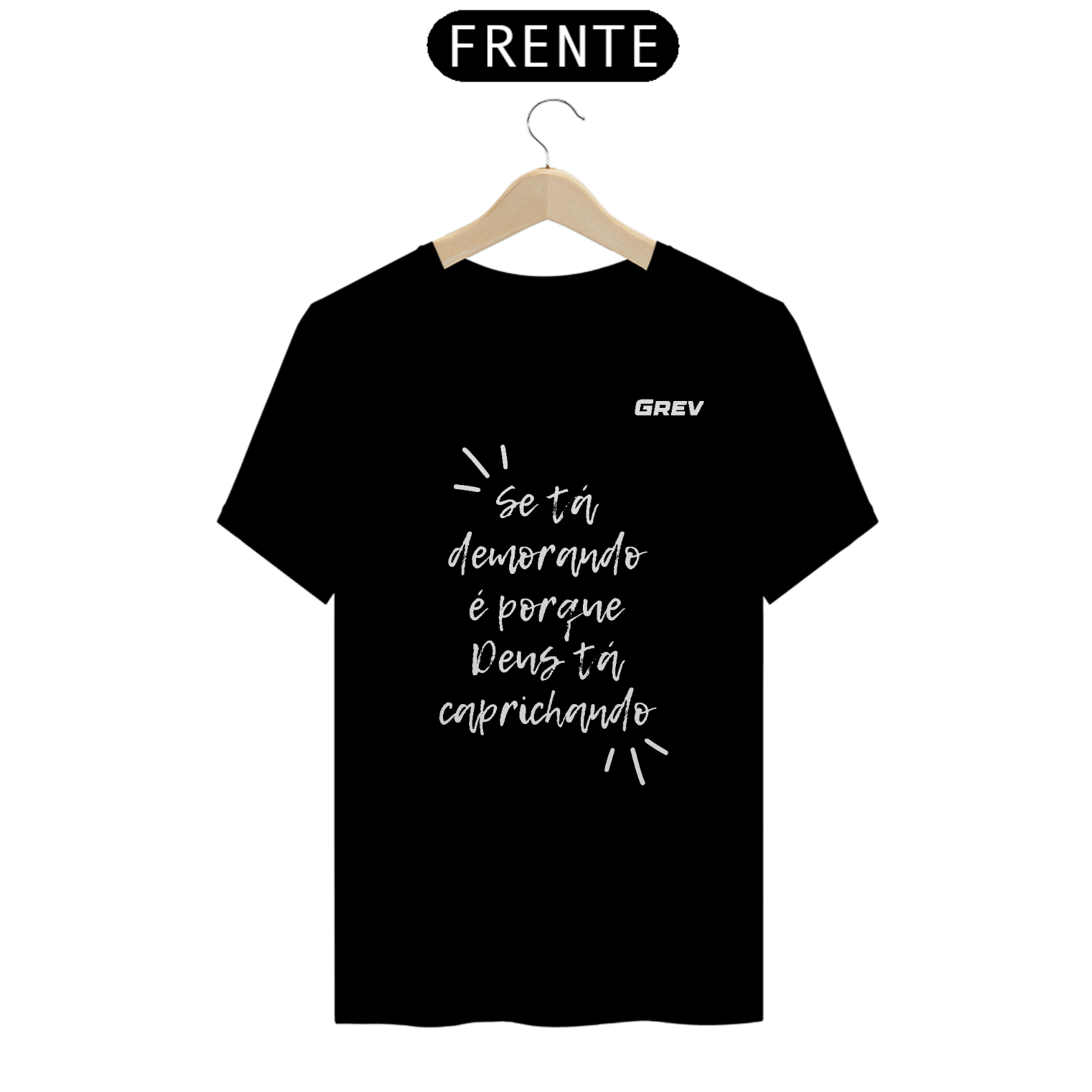Nome do produto: Camisa , Camiseta t-shirt com frases motivacional unissex da Grev , entrega rápida 