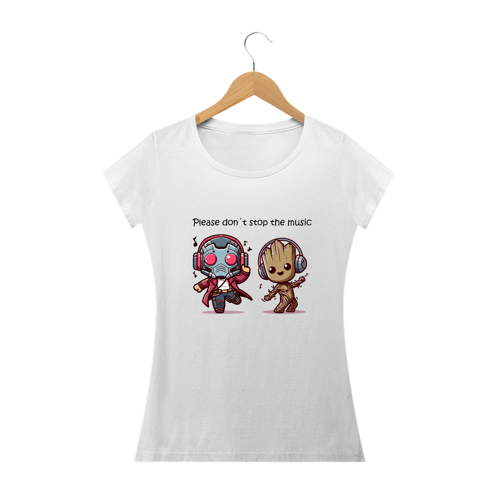 Camisa feminina Please dont stop the music