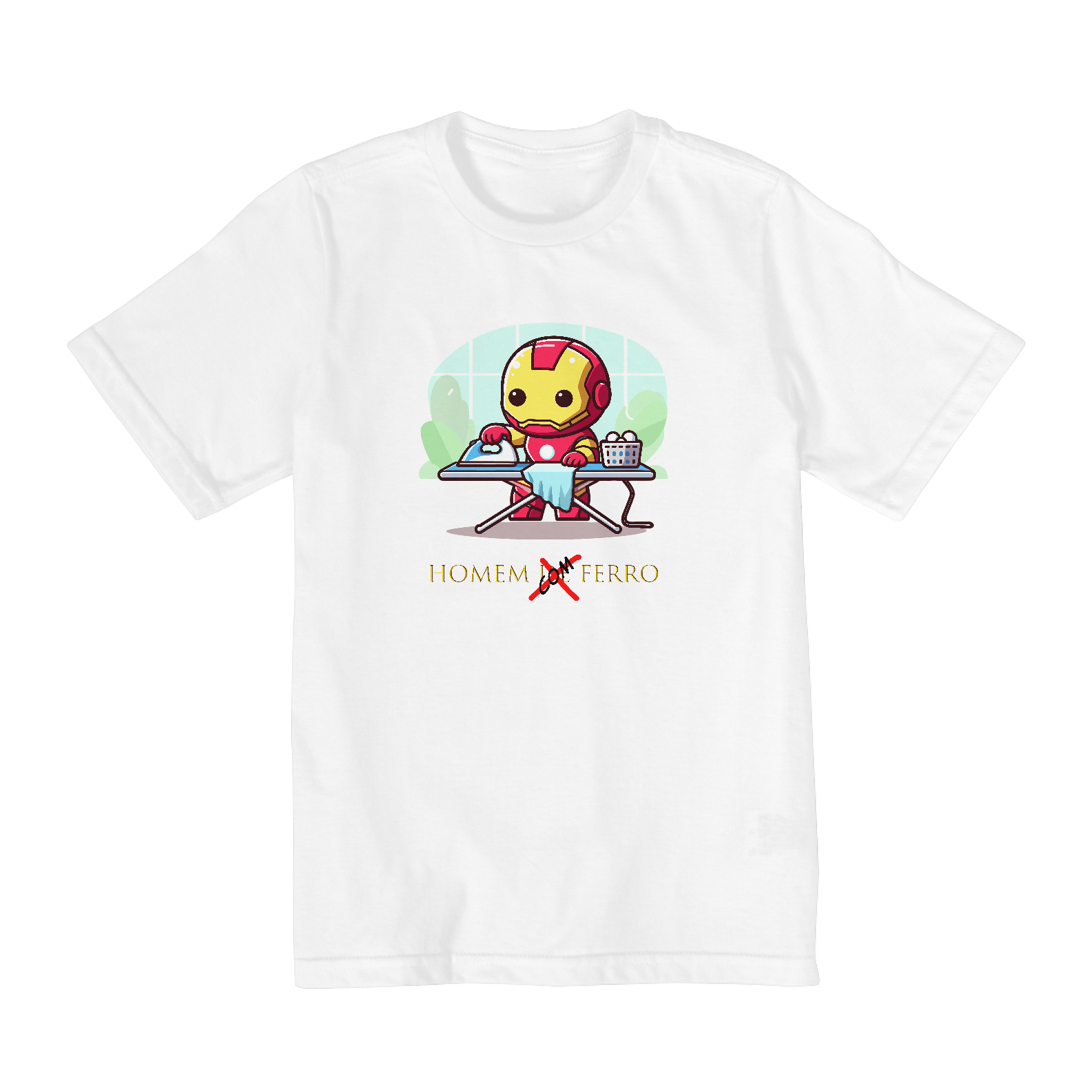 Camisa infantil Homem com ferro