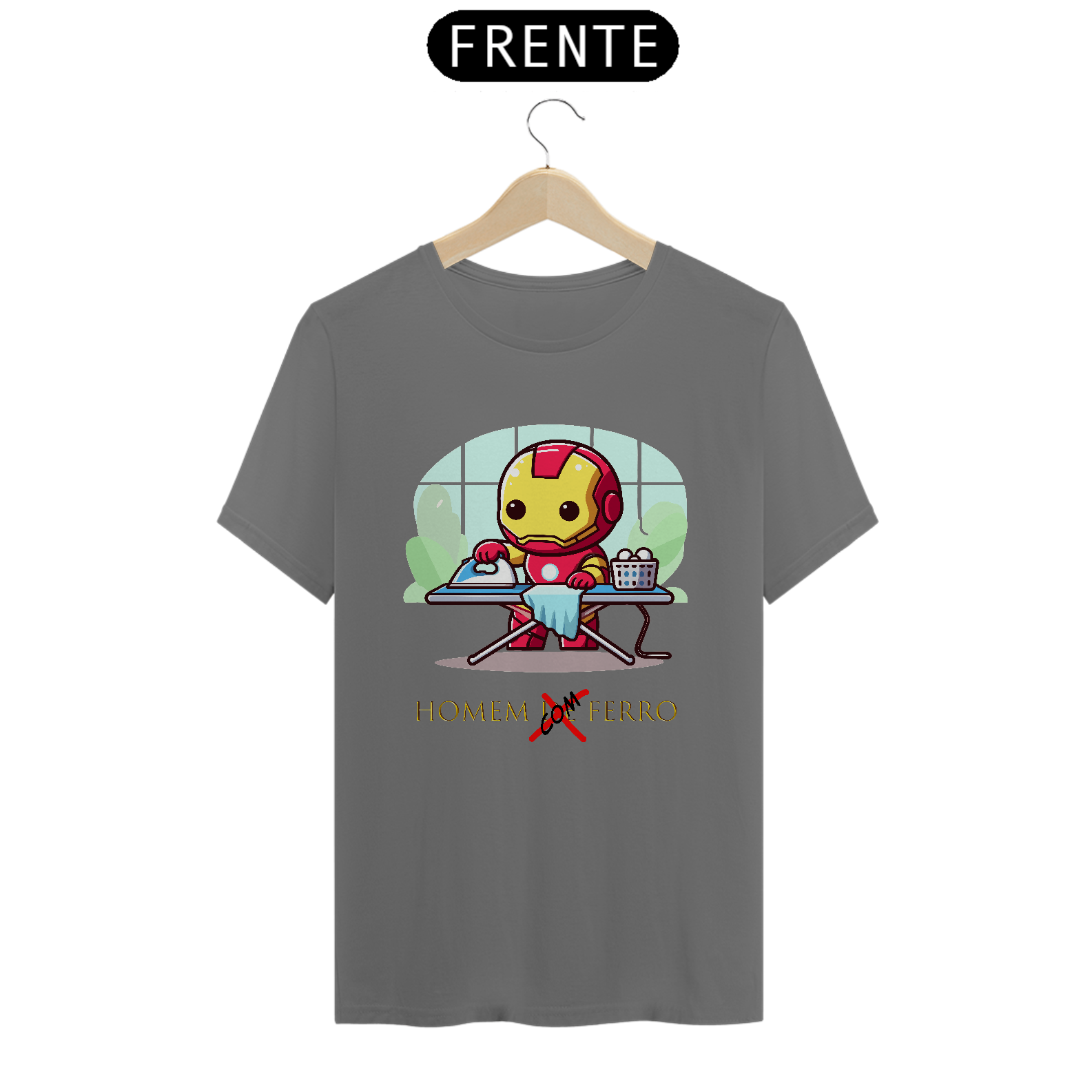 Camisa Estonada Homem com Ferro