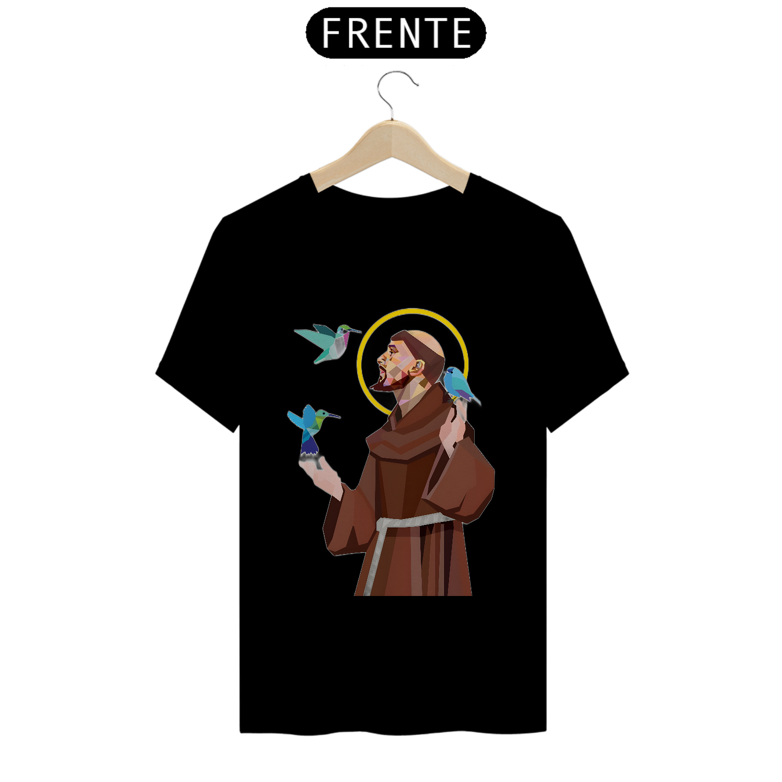Nome do produto: Camiseta São Francisco de Assis