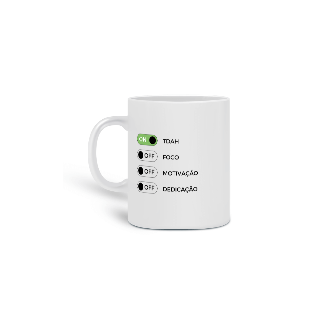 Caneca - TDAH On | FOCO Off