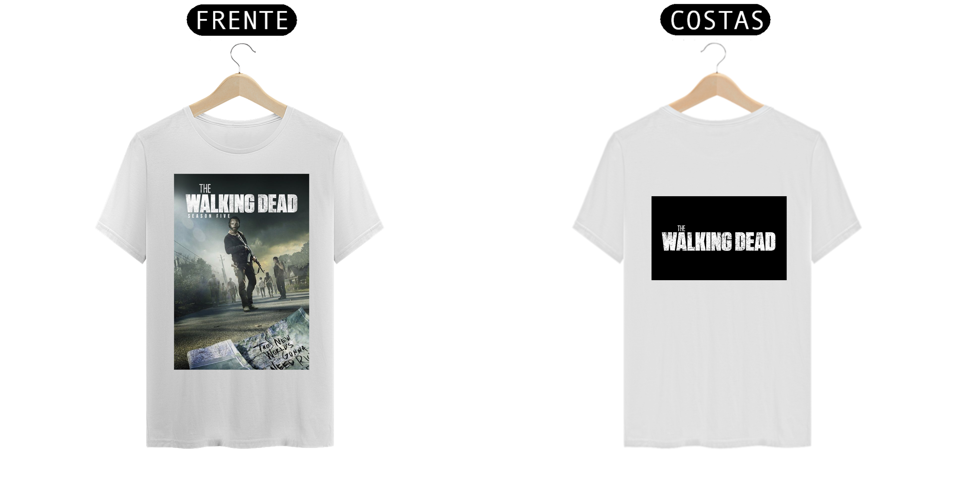 Nome do produto: Camiseta the walking dead