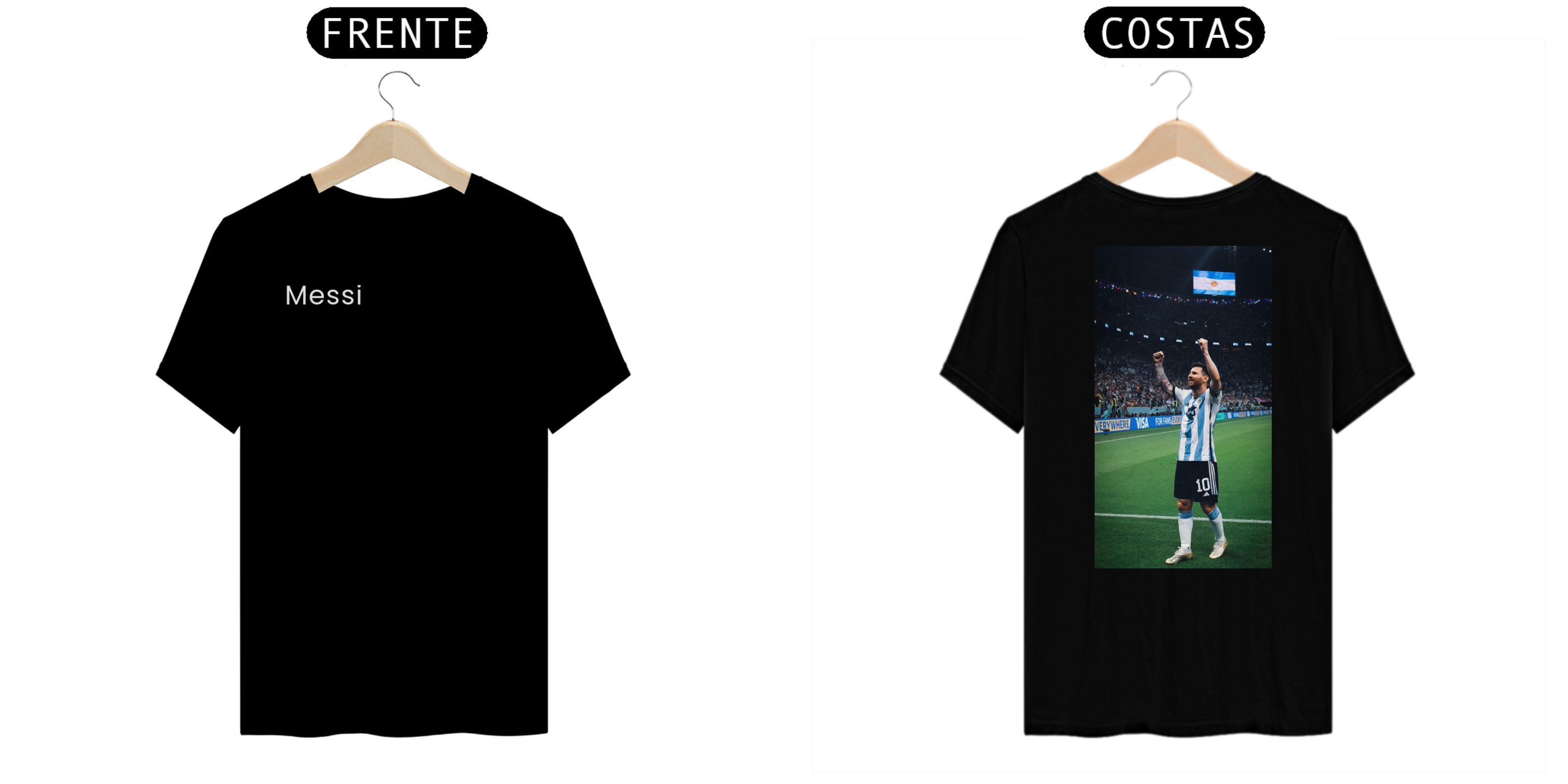 Nome do produto: Camisa comemorativa do Lionel Messi 