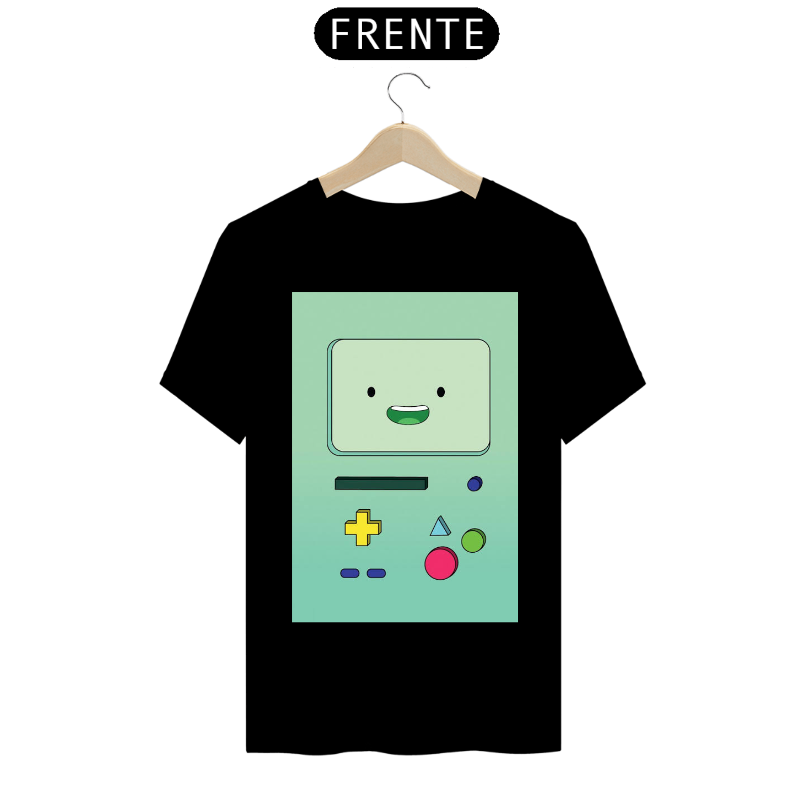 Nome do produto: T-Shirts prime BMO Hora de aventura (duas cores disponíveis)