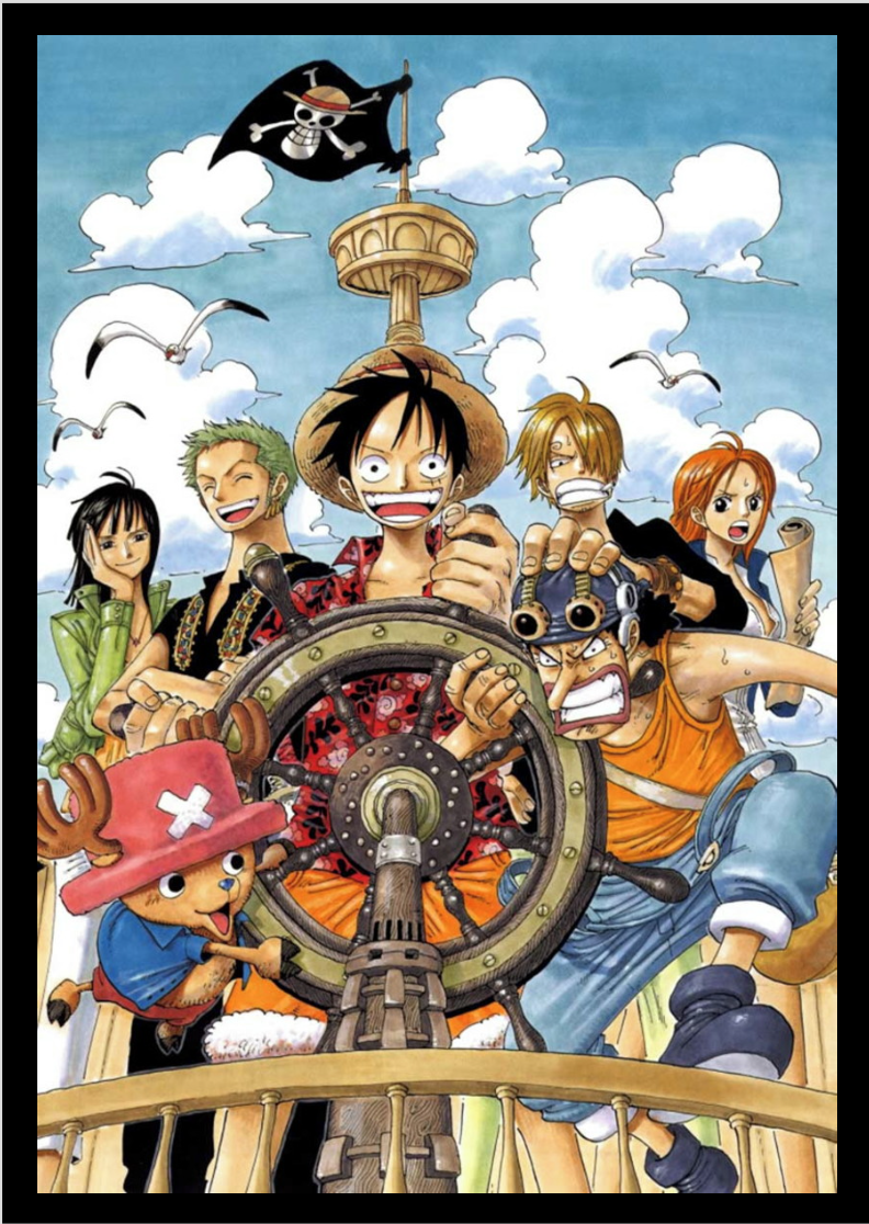 Poster One Piece -Tripulação do Chapéu de Palha