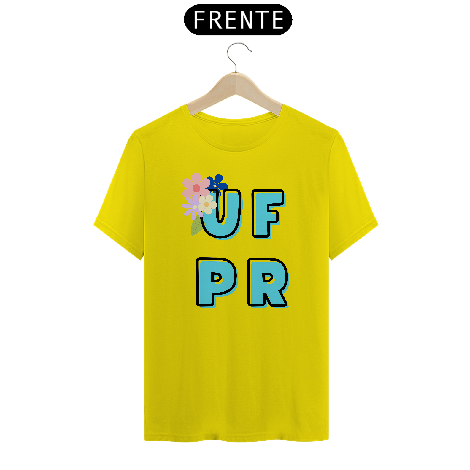 Camiseta [UFPR] {cores diversas} - frente - flores