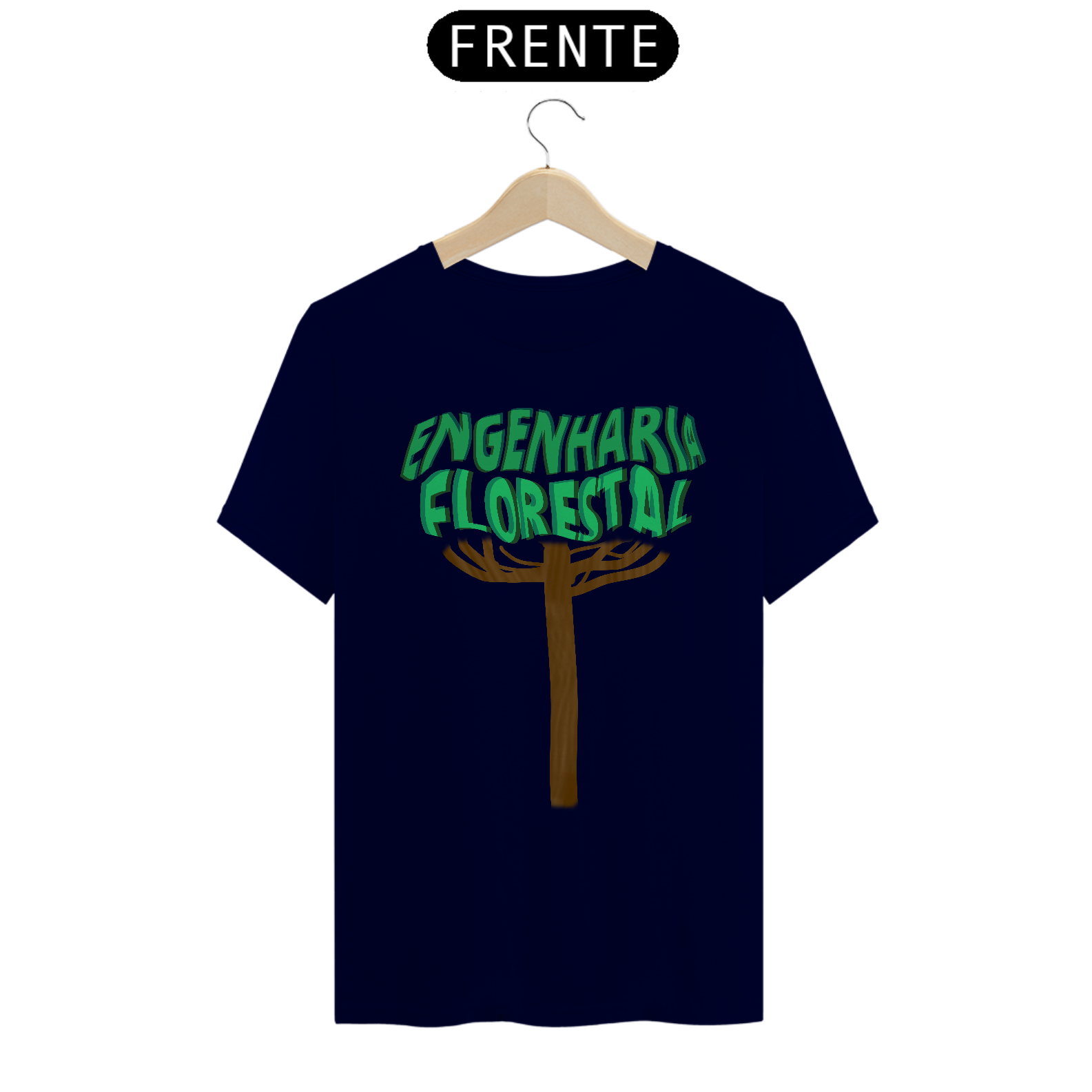 Camiseta [engenharia florestal] {cores diversas} - frente - Árvore
