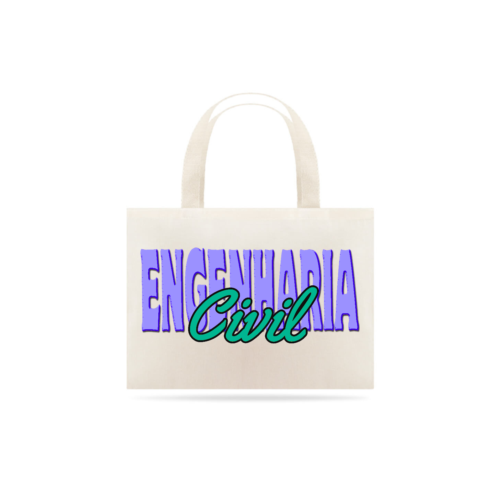 Ecobag [engenharia civil] - roxo e verde