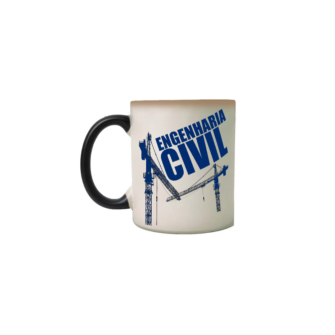 Caneca mágica [engenharia civil] {branca} - guindaste