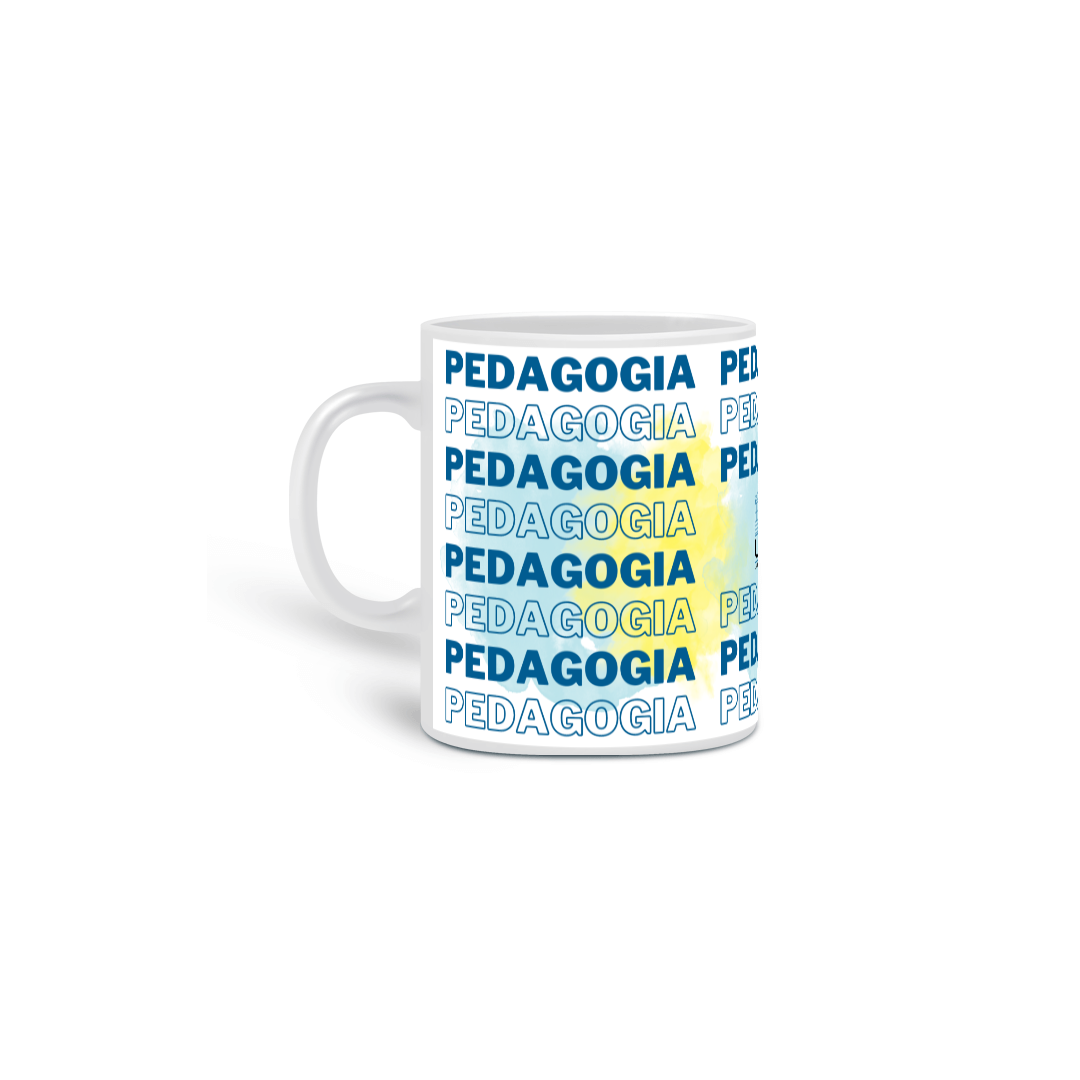 Caneca simples [pedagogia] {branca} - estampado