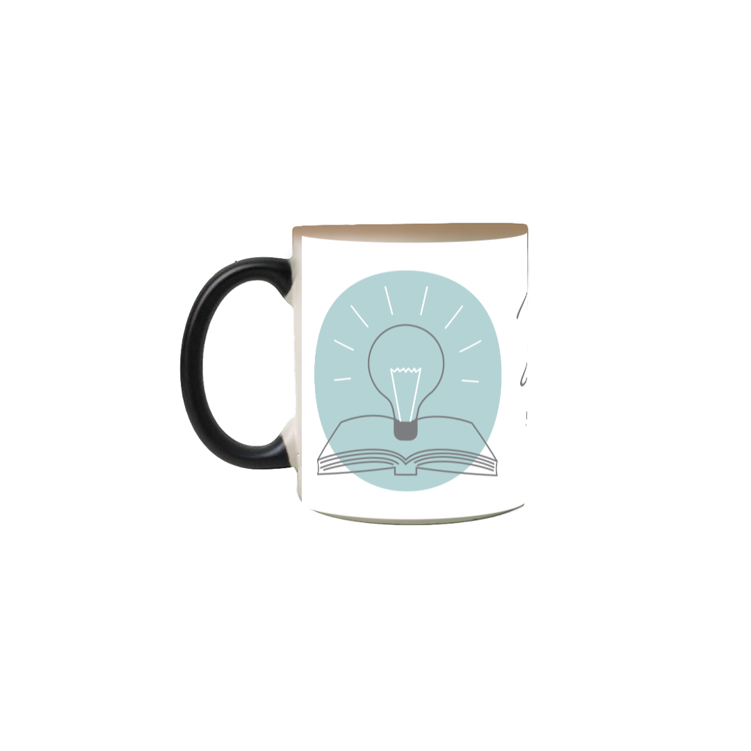 Caneca mágica [pedagogia] {branca} - lâmpada