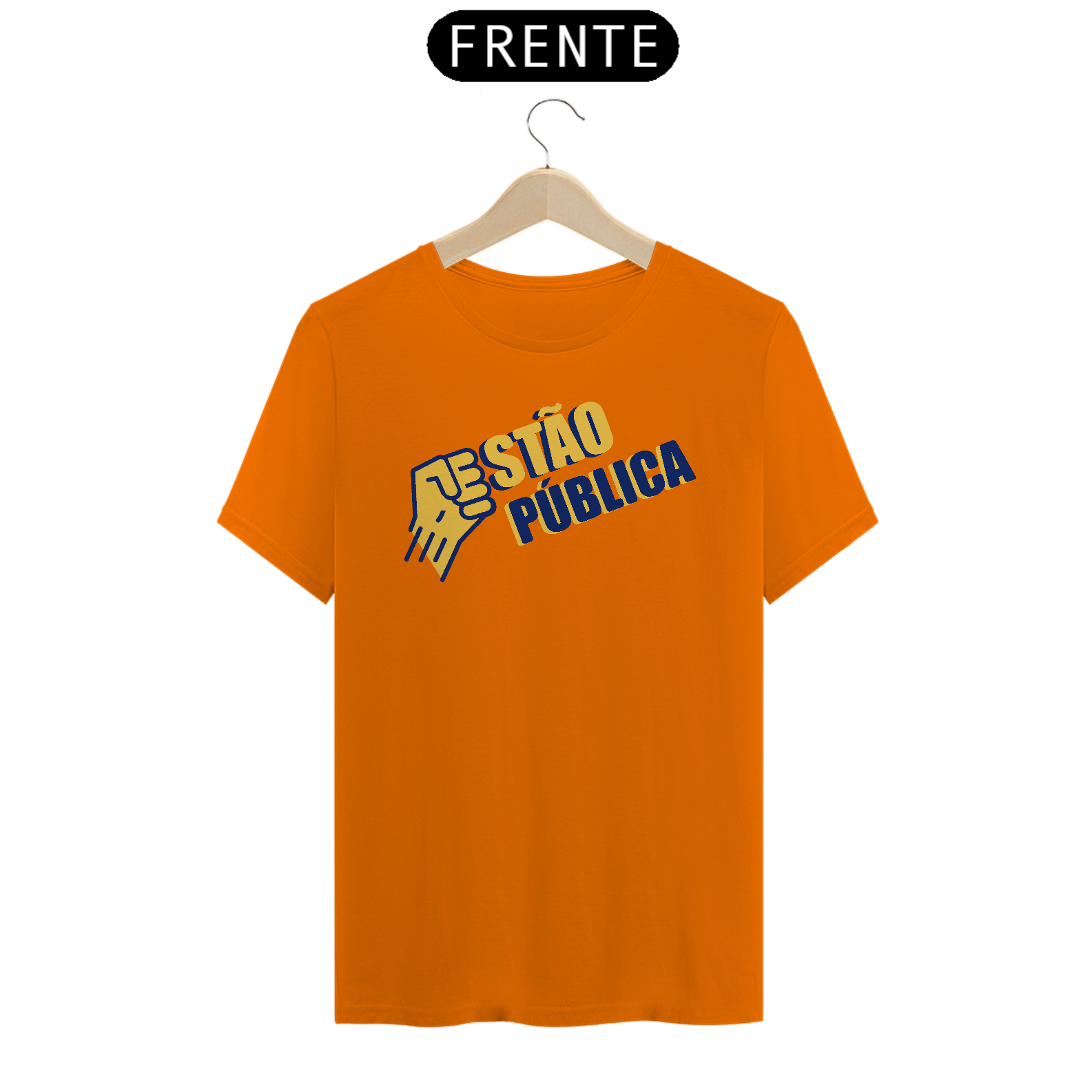 Camiseta [gestão pública] {cores diversas} - frente - defendendo