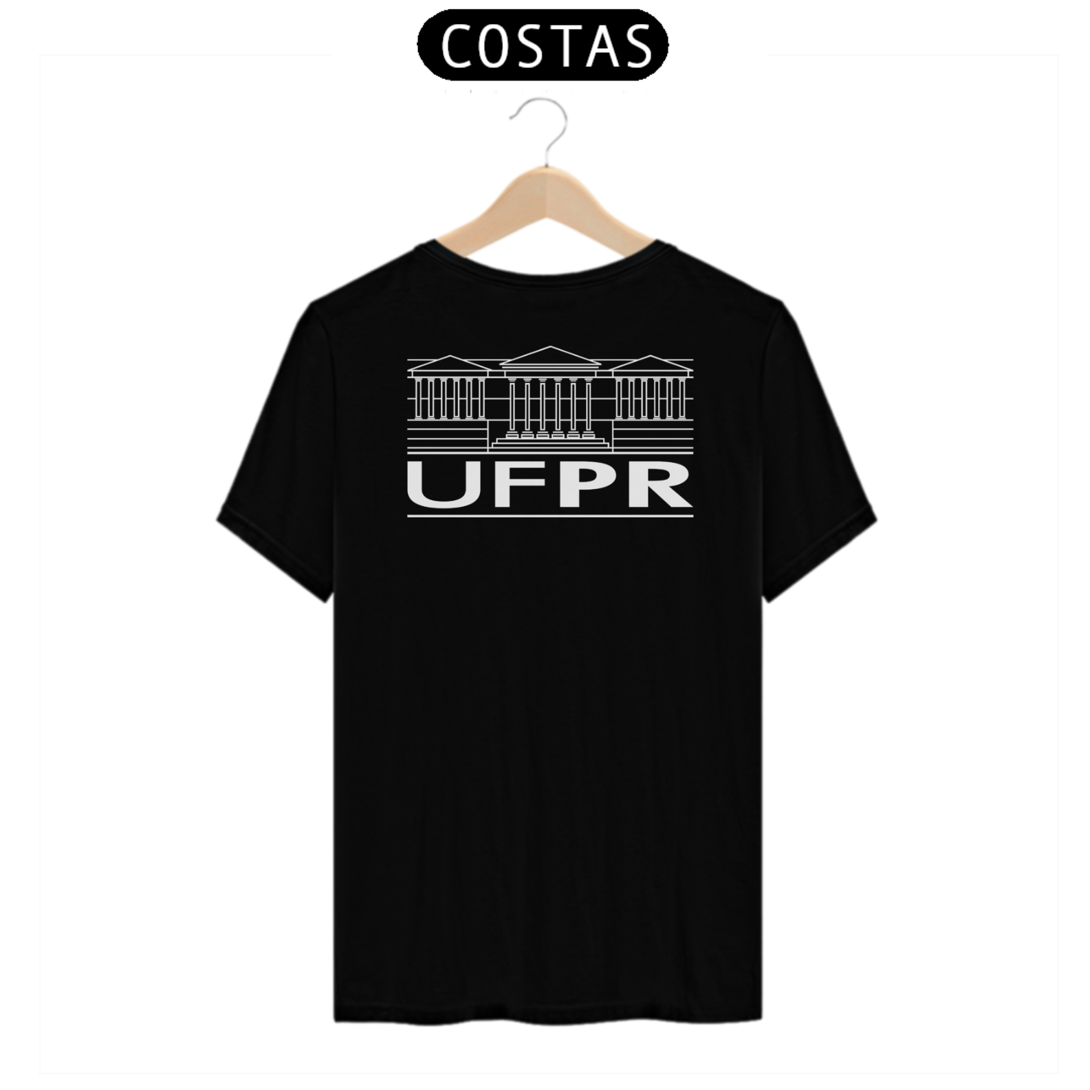 Camiseta [UFPR] {preto} - costas