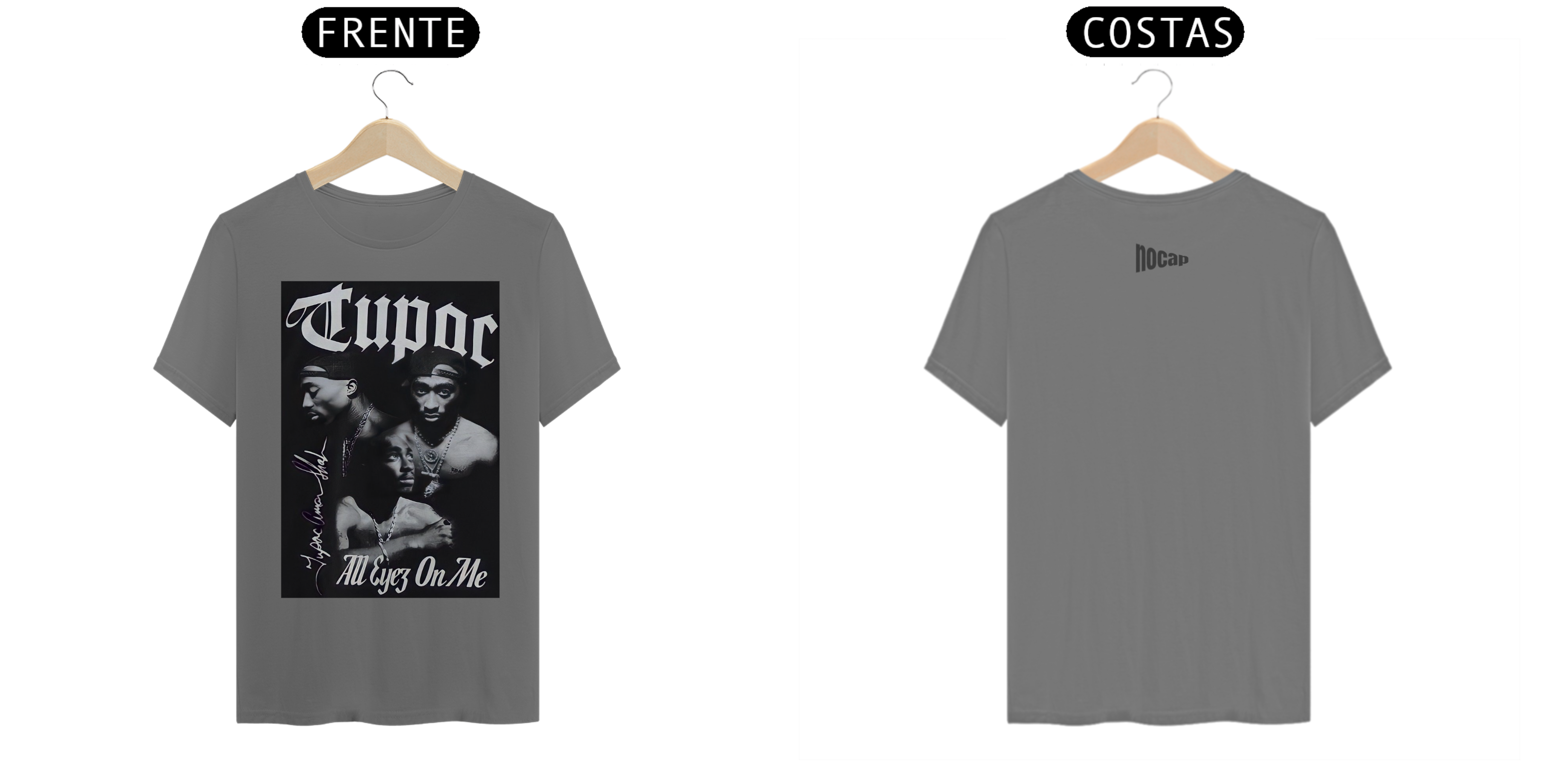 Camiseta nocap preta hiphop