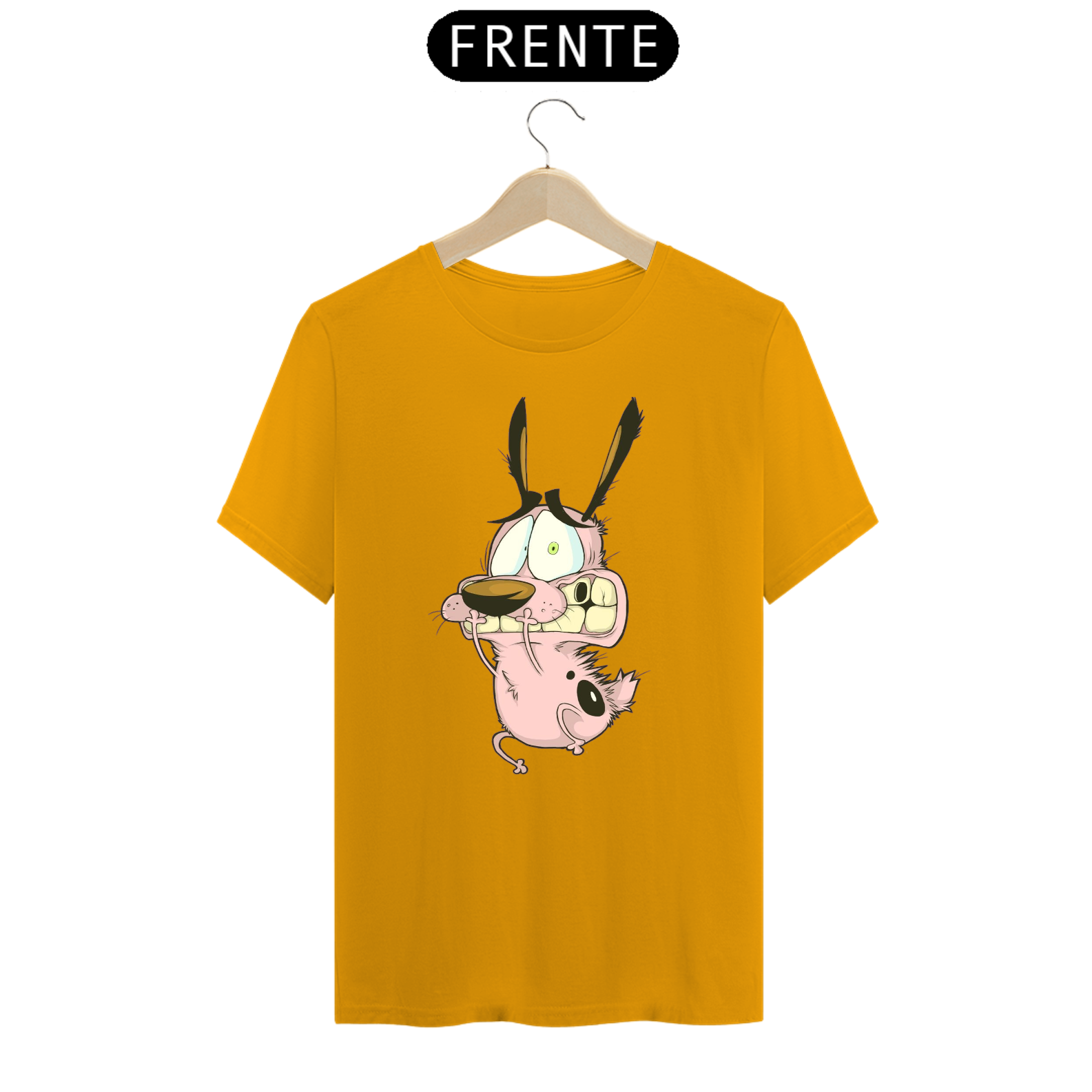 T-Shirt Classic Courage the Cowardly Dog T-shirt - unissex em Delux