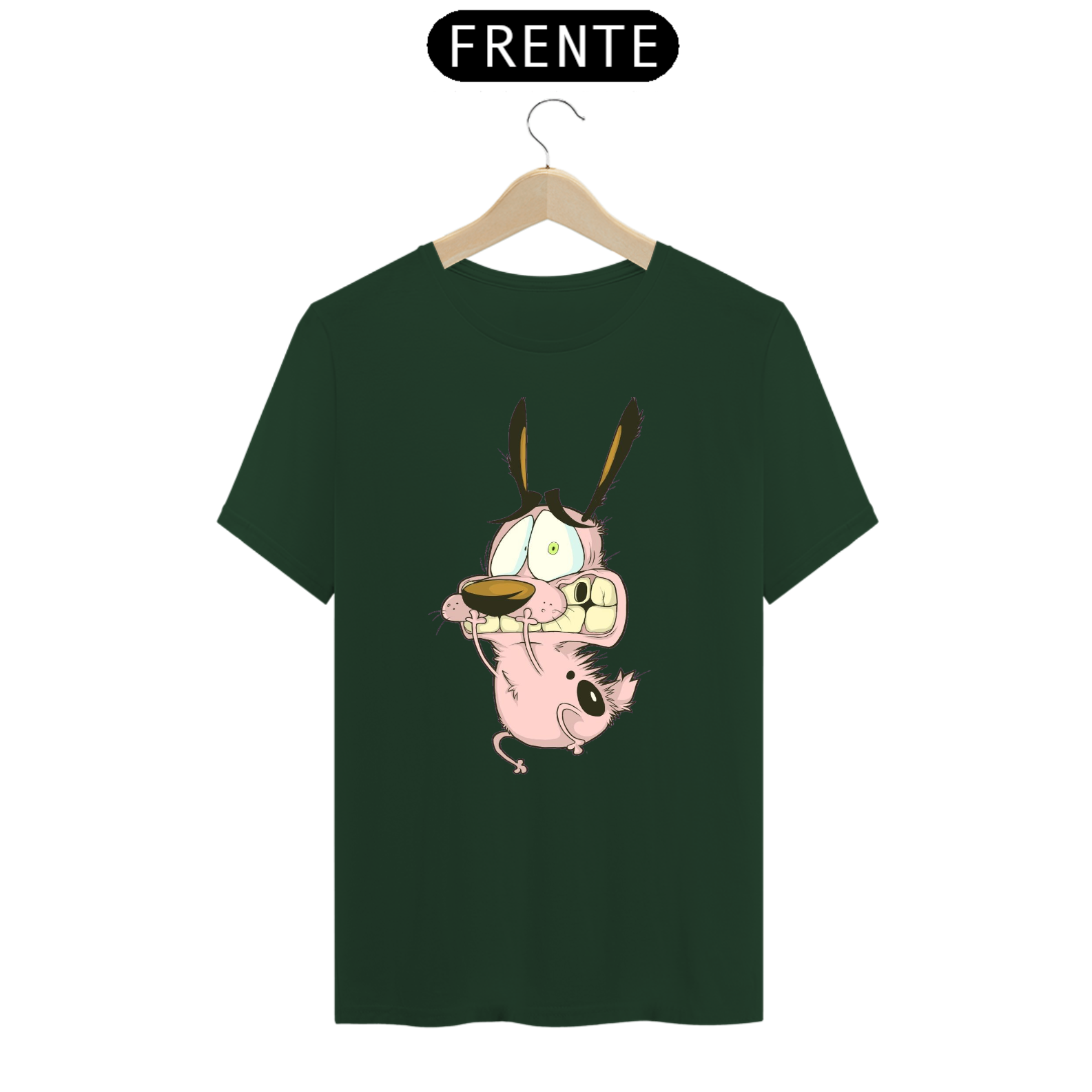 T-Shirt Classic Courage the Cowardly Dog T-shirt - unissex em Delux