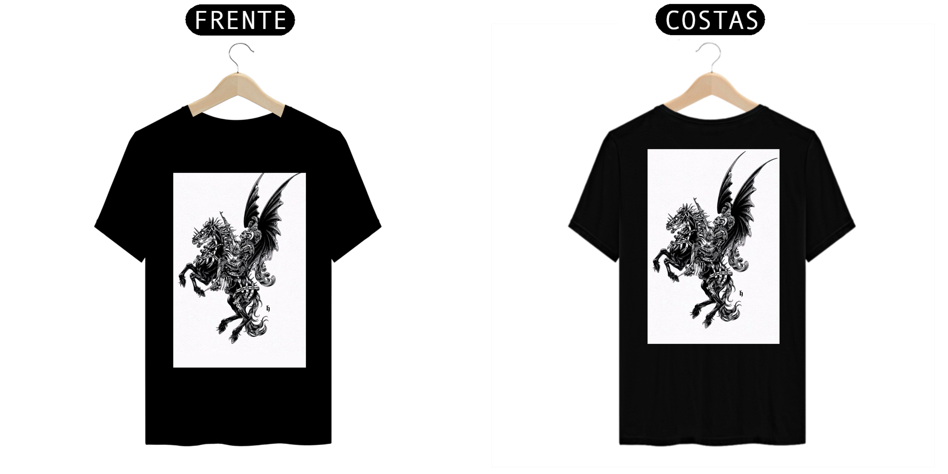 Nome do produto: camiseta preta customizada 