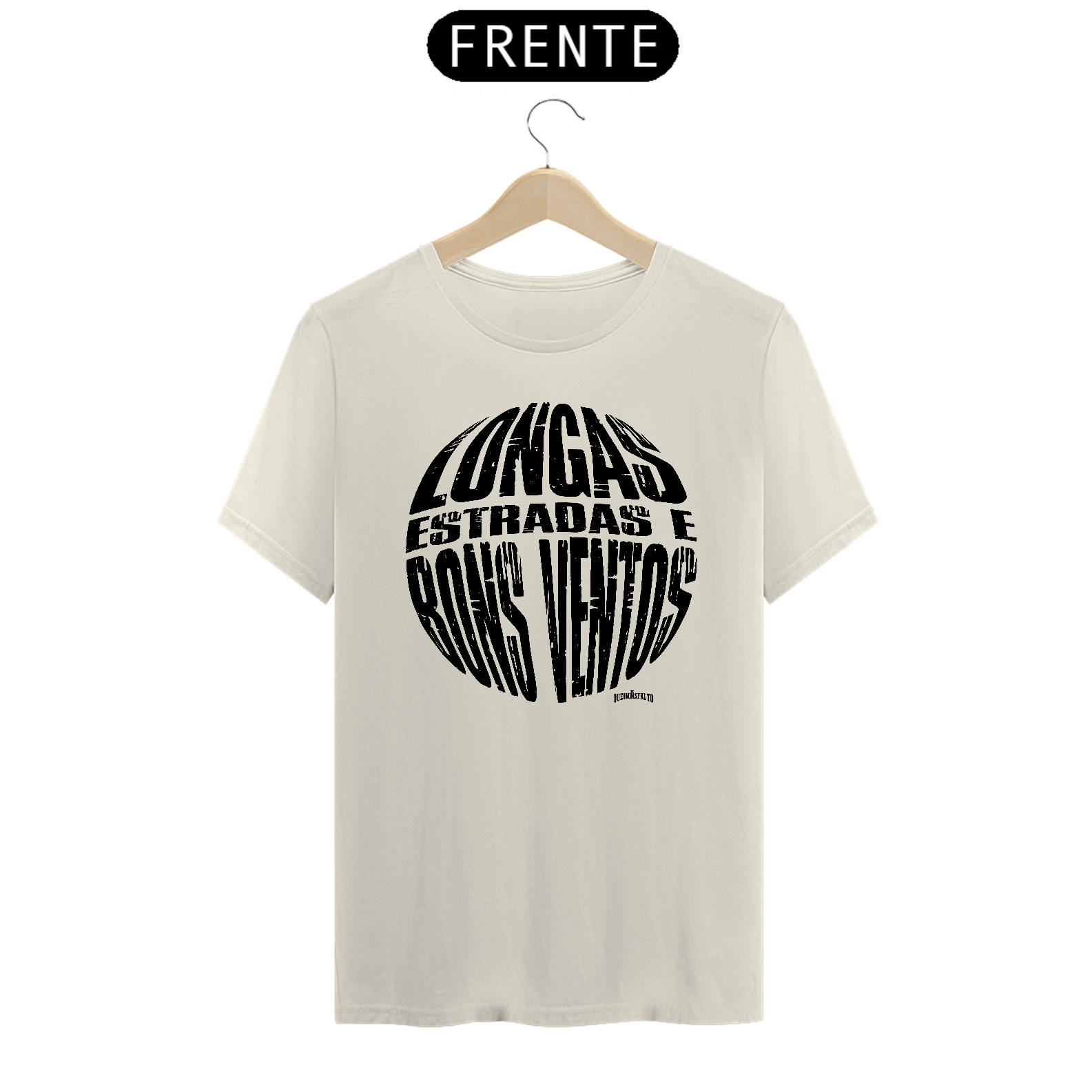 CAMISETA MASCULINA QA LONGAS ESTRADAS - T-SHIRT PIMA