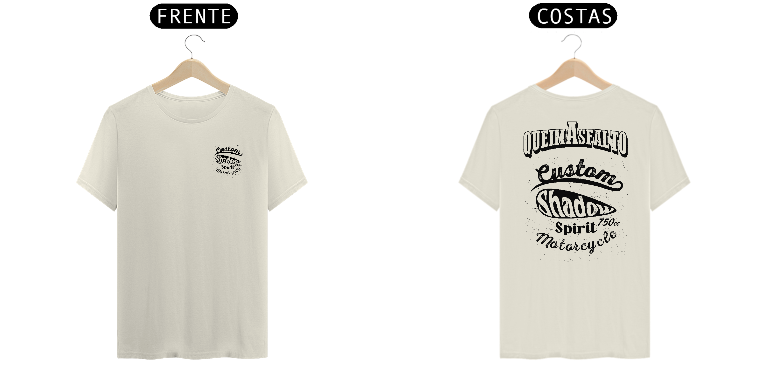 CAMISETA MASCULINA QA SHADOW CUSTOM - TSHIRT PIMA